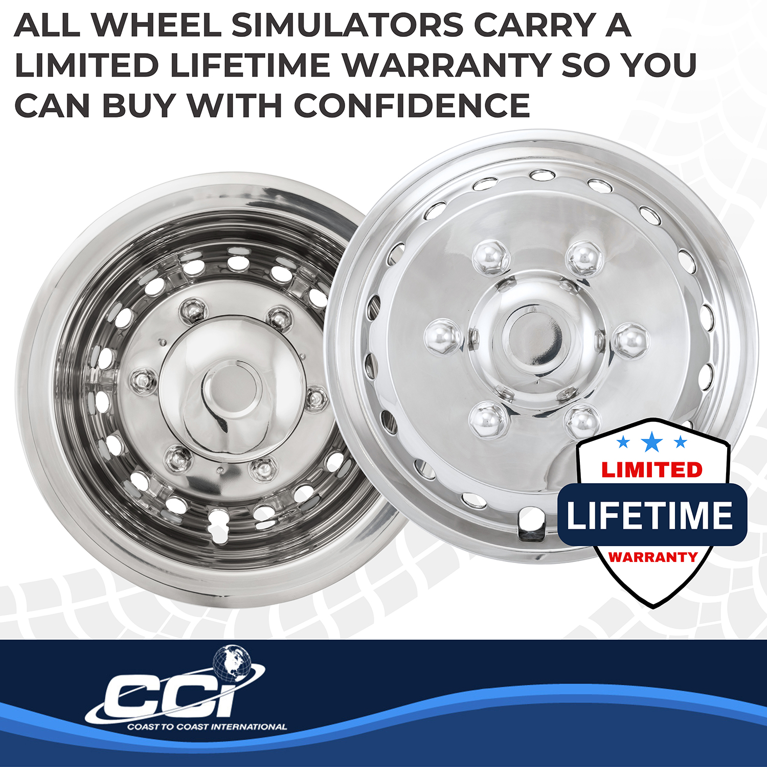 Coast To Coast IWCN16S12 - Wheel Simulators, Silver, Stainless Steel