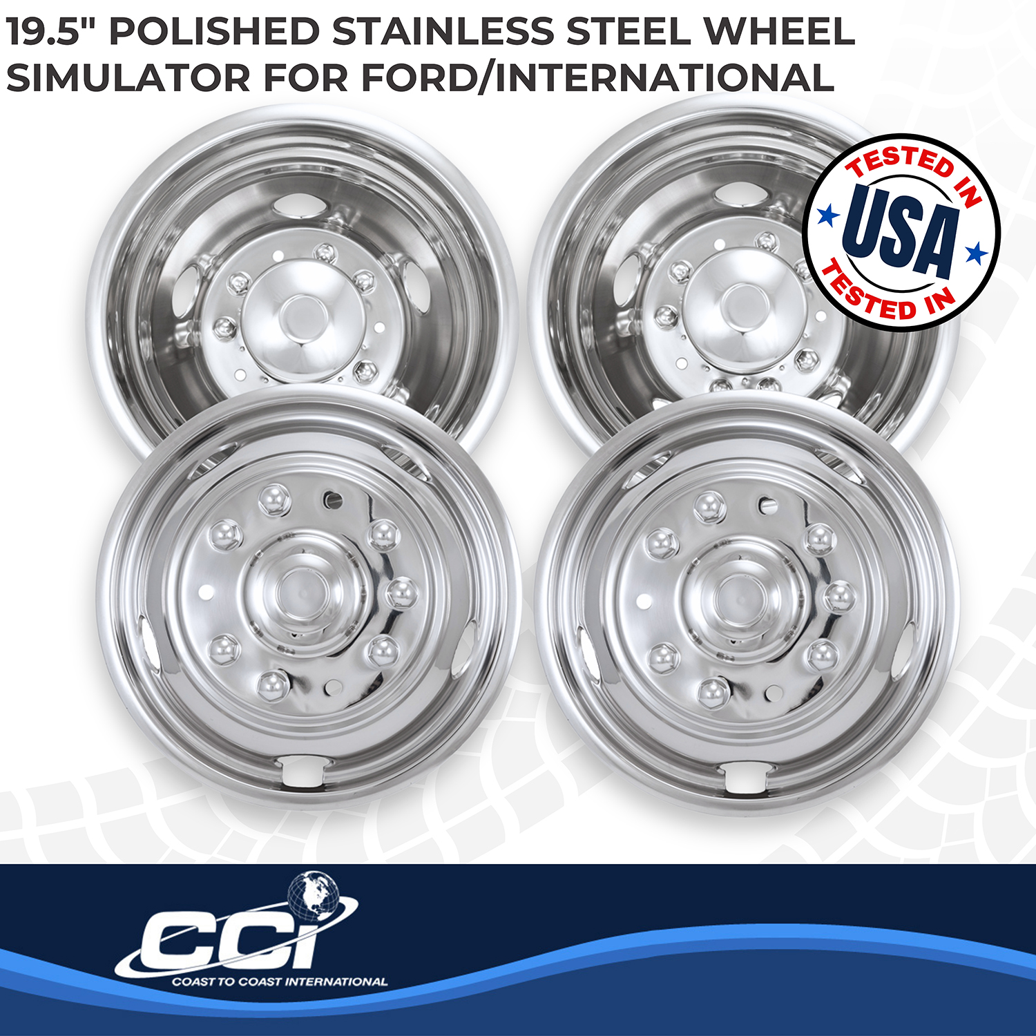 Coast To Coast IWCN195F99 - Wheel Simulators, Silver, Stainless Steel