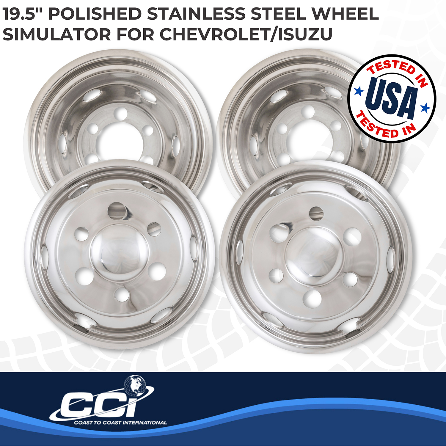 Coast To Coast IWCN195I90 - Wheel Simulators, Silver, Stainless Steel