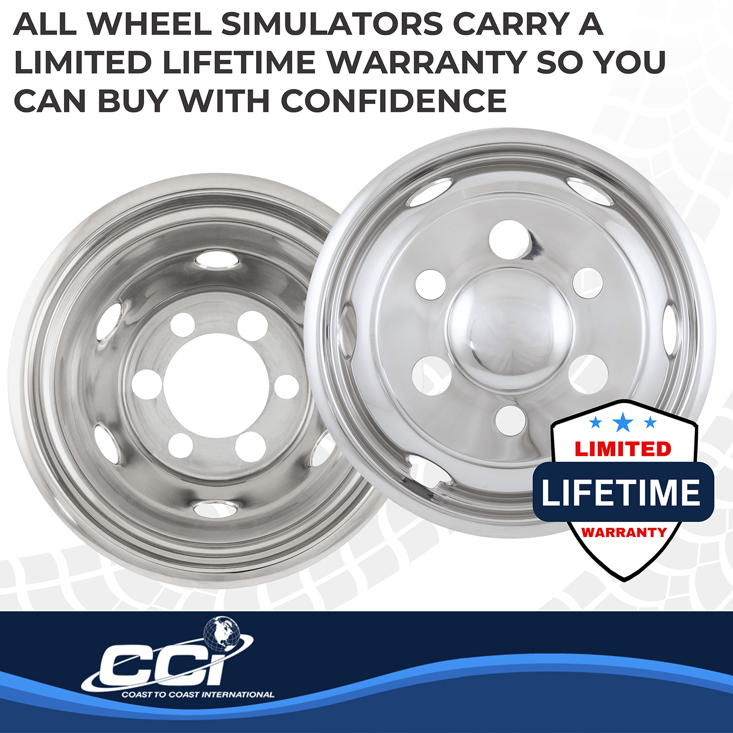 Coast To Coast IWCN195I90 - Wheel Simulators, Silver, Stainless Steel
