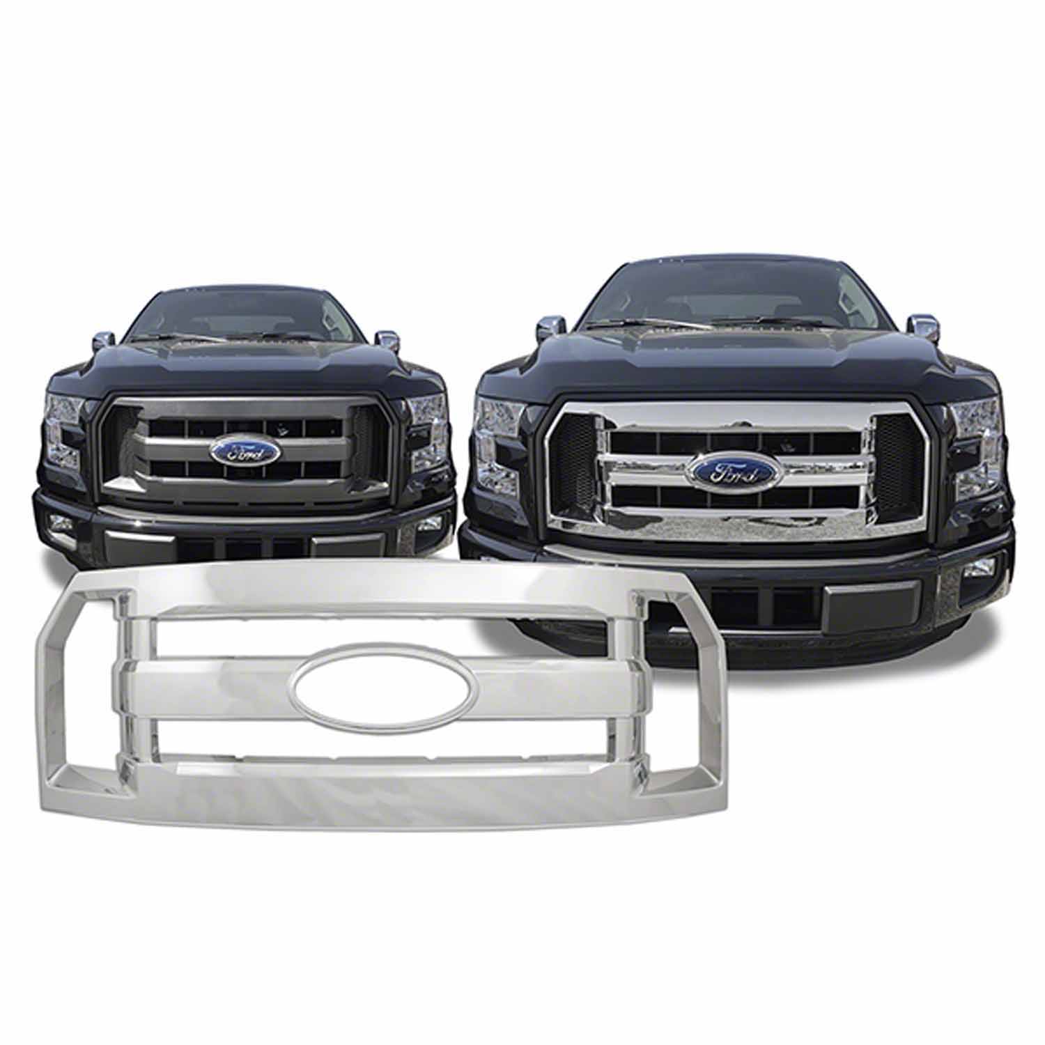 Coast To Coast IWCGI137 - Grille Overlays, Silver, ABS Plastic