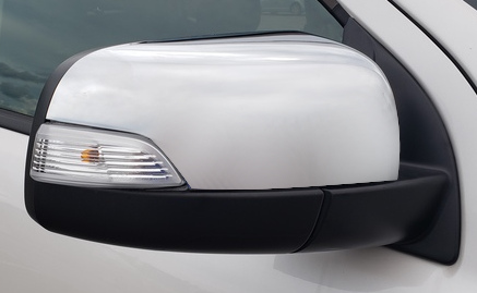 Coast To Coast CCIMC67539R - Chrome Mirror Covers, Black, Gloss Painted