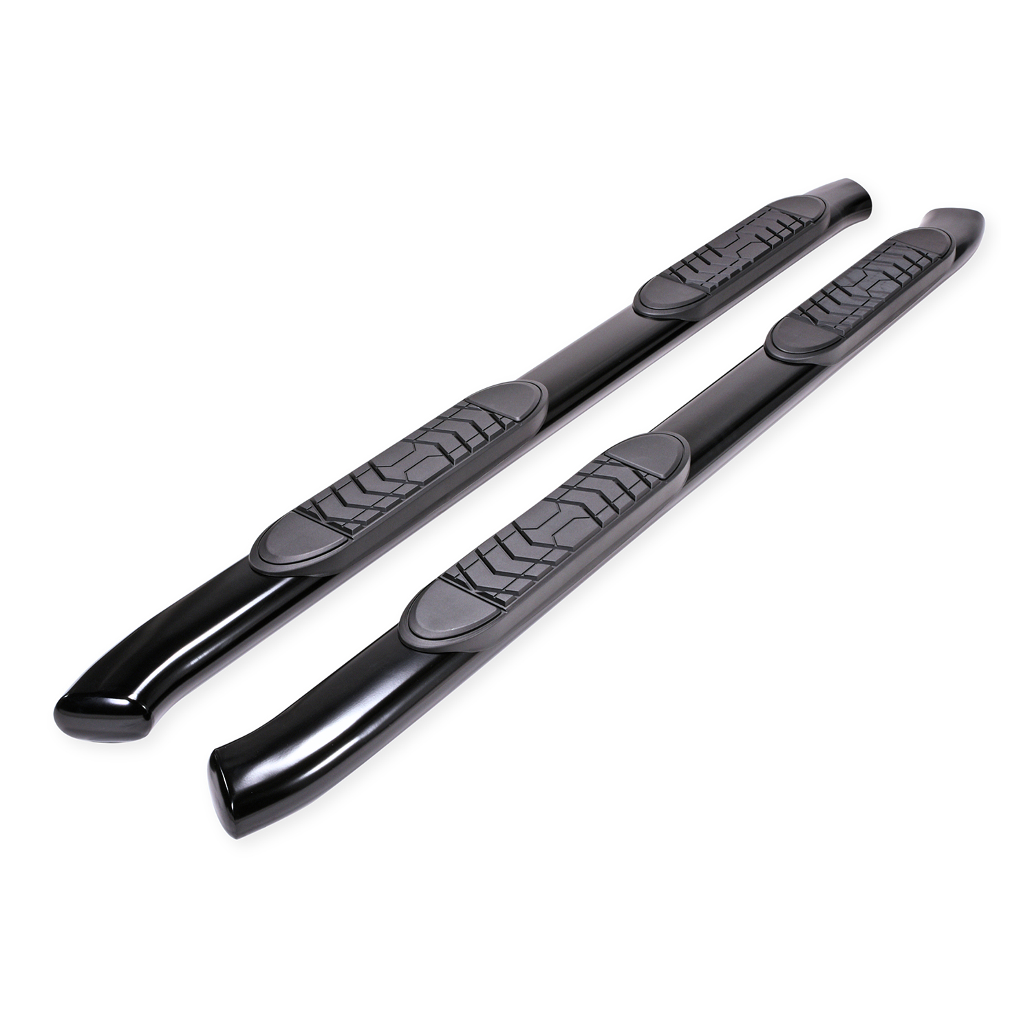 TrailFX A7063B 5" Oval Bent Side Step Nerf Bar For 2007-2018 Silverado 1500 NEW - Picture 3 of 6