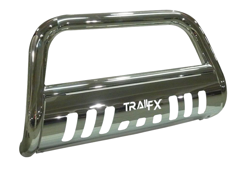 For Ford Bronco Sport 21 3" Polished Round Bull Bar w Polished Skid Plate - Picture 2 of 6