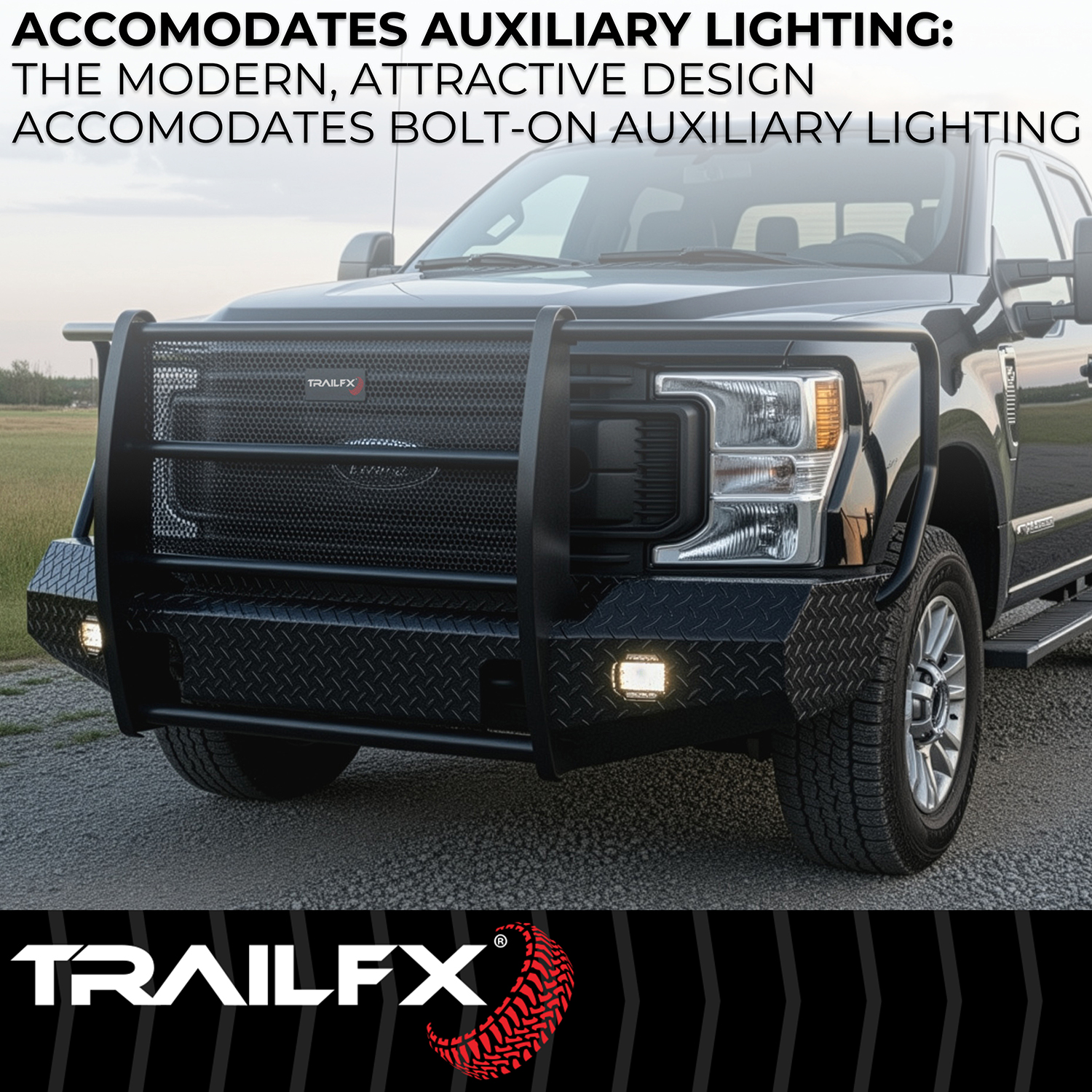 TrailFX FX3011A - Bumpers, Black, Steel