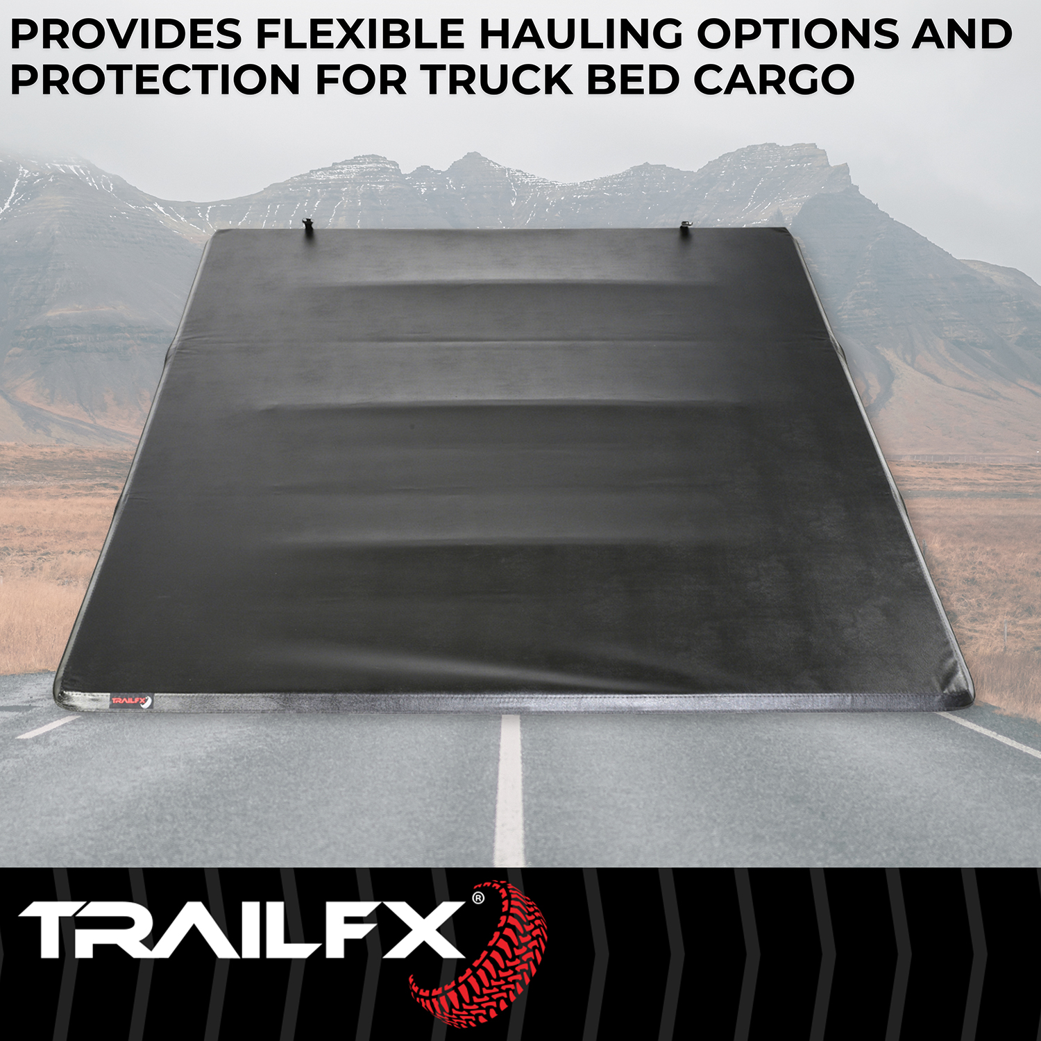 TrailFX TFX2002 - Tonneau Covers, 6'4" Bed, Black