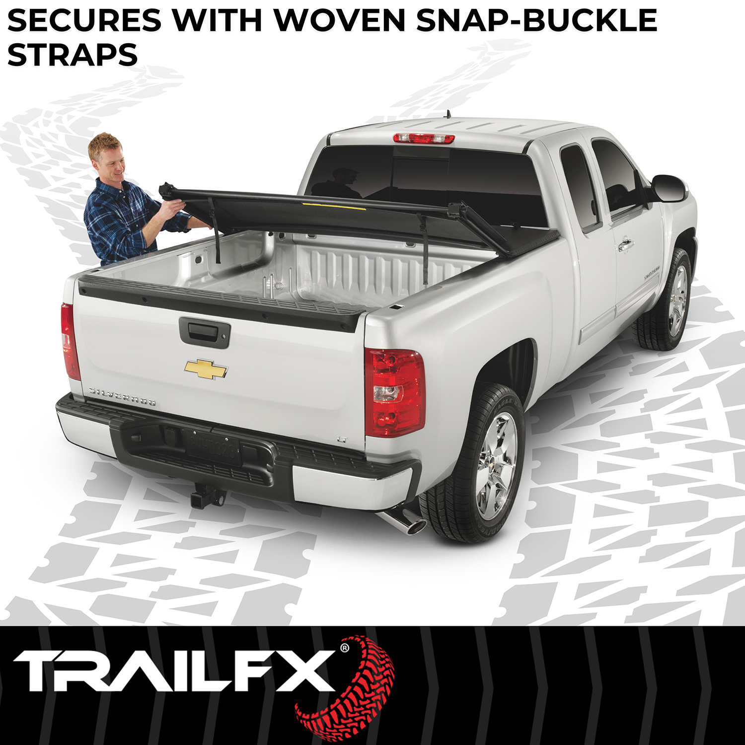 TrailFX TFX2004 - Tonneau Covers, Black, Matte