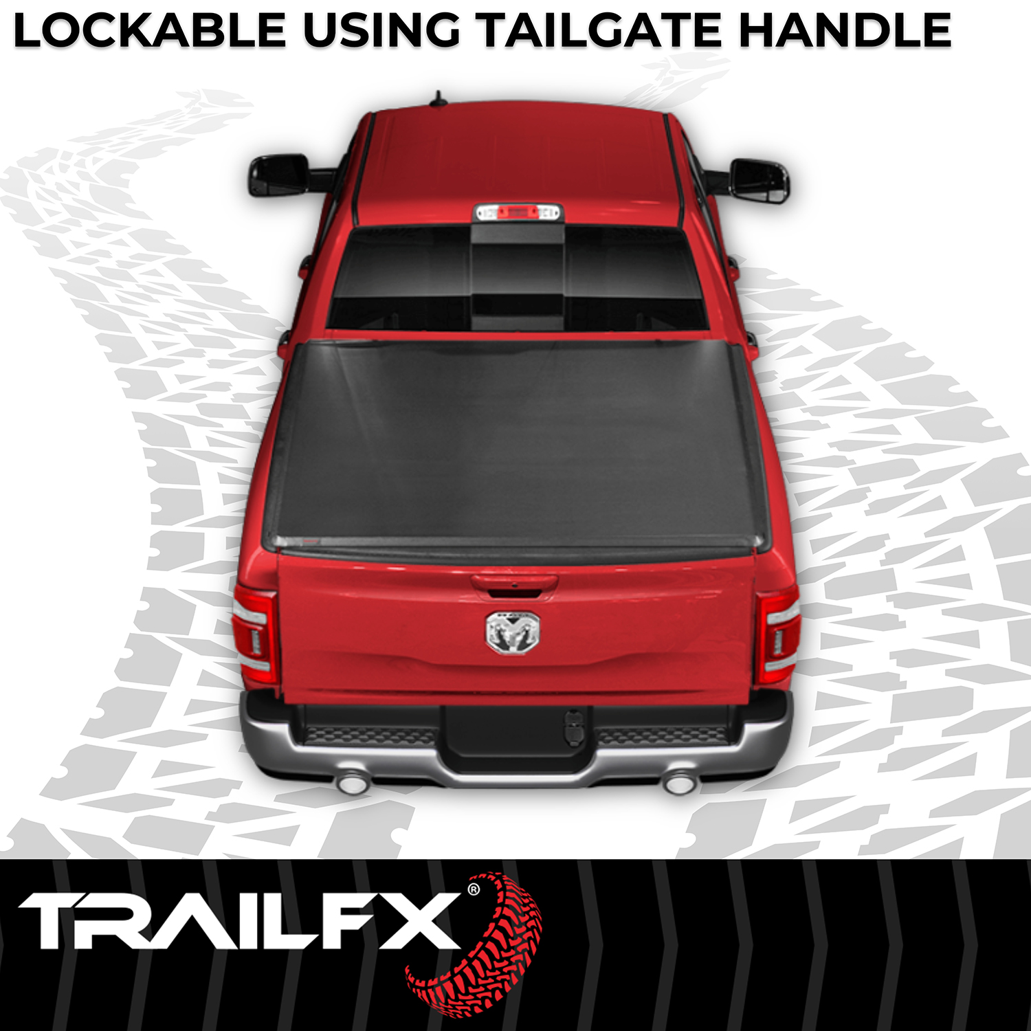 TrailFX TFX2008 - Tonneau Covers, 5'7" Bed, Black