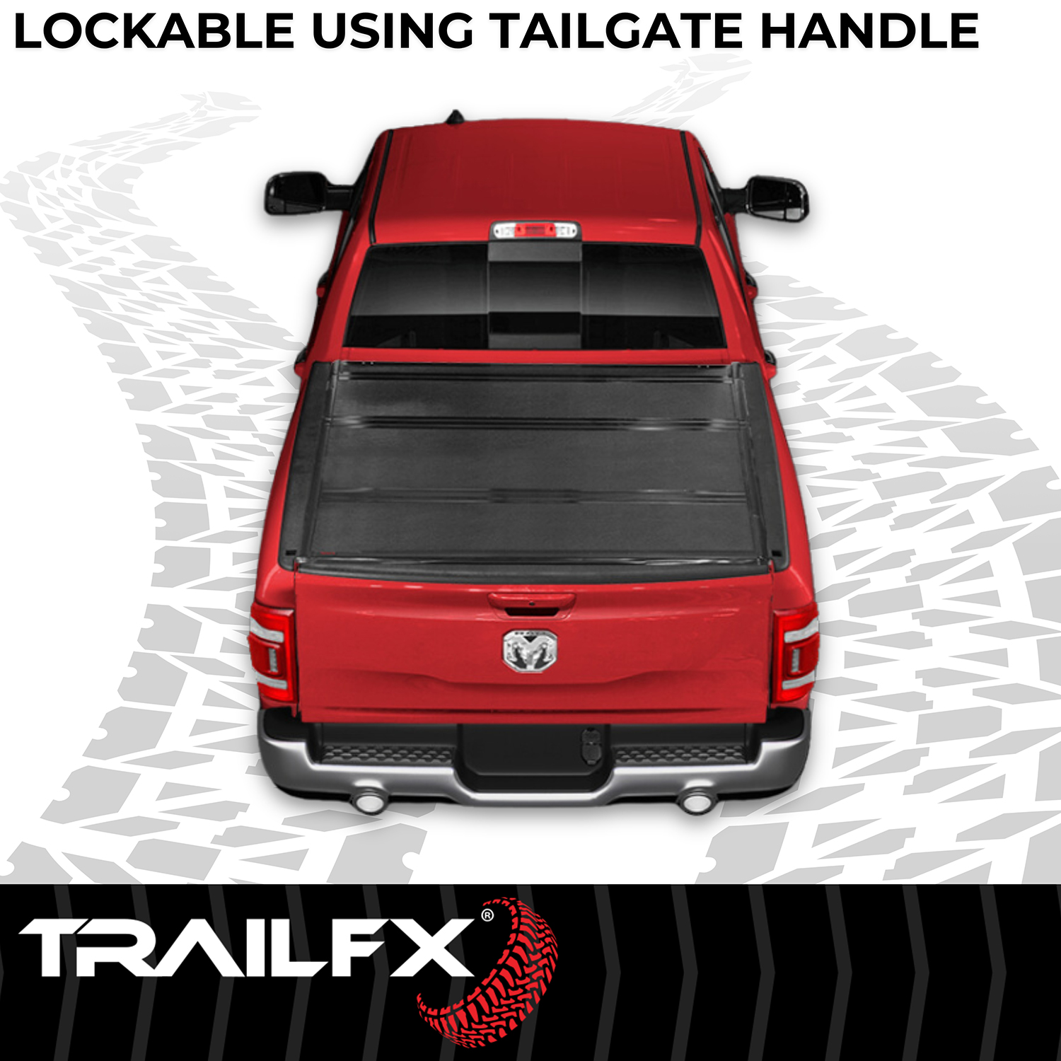 TrailFX TFX2524 - Tonneau Covers, 6'4" Bed, Black