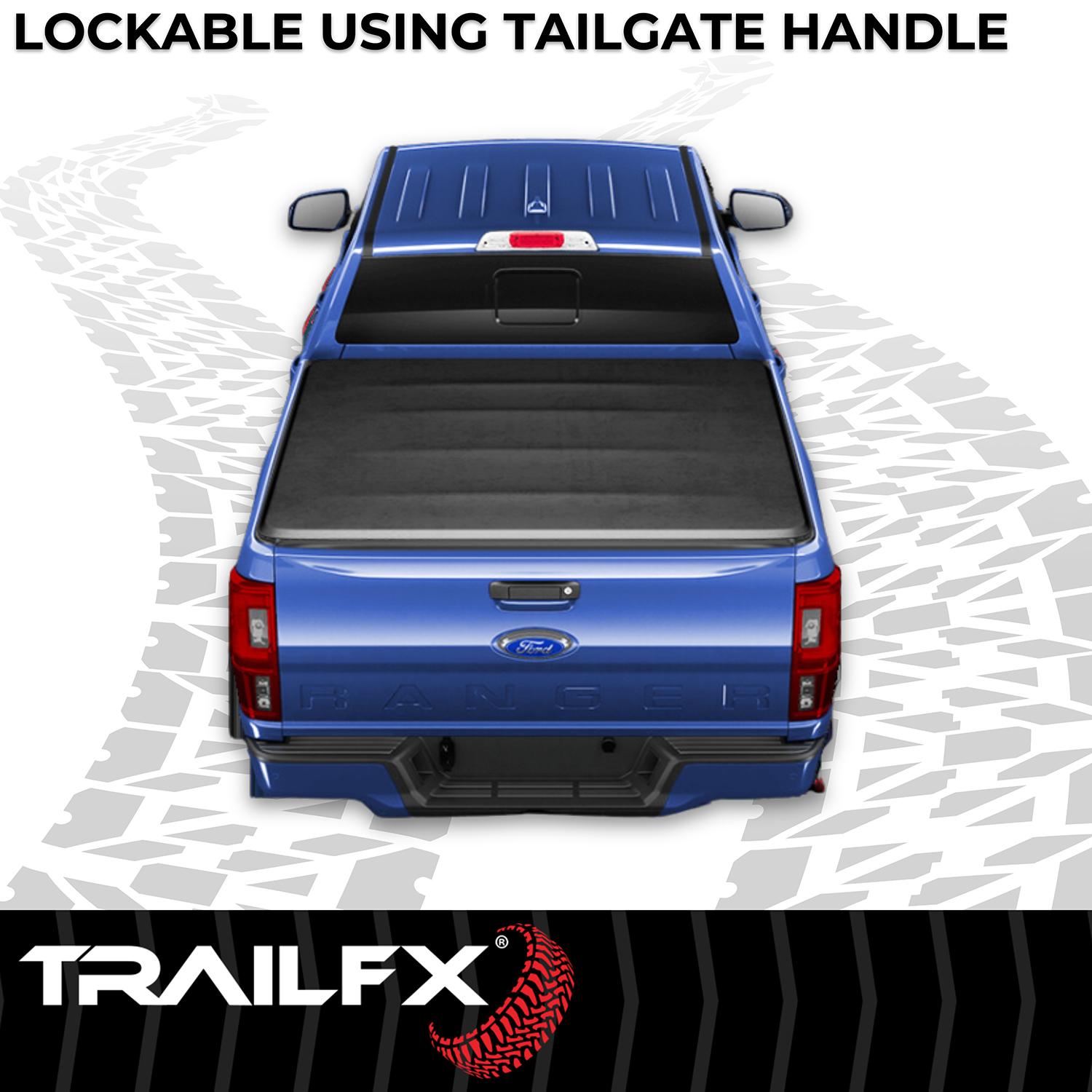 TrailFX TFX3317 - Folding Tonneau Cover, 5'1" Bed, Black
