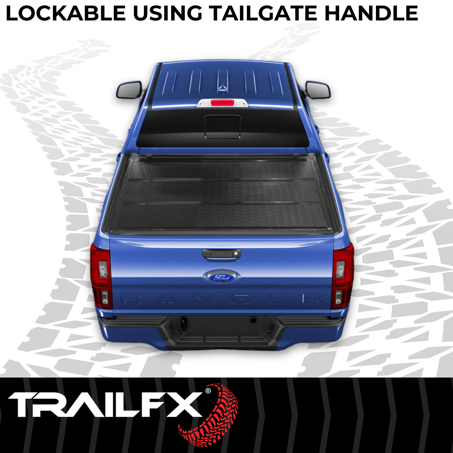 TrailFX TFX3527 - Folding Tonneau Cover, 5'1" Bed, Black