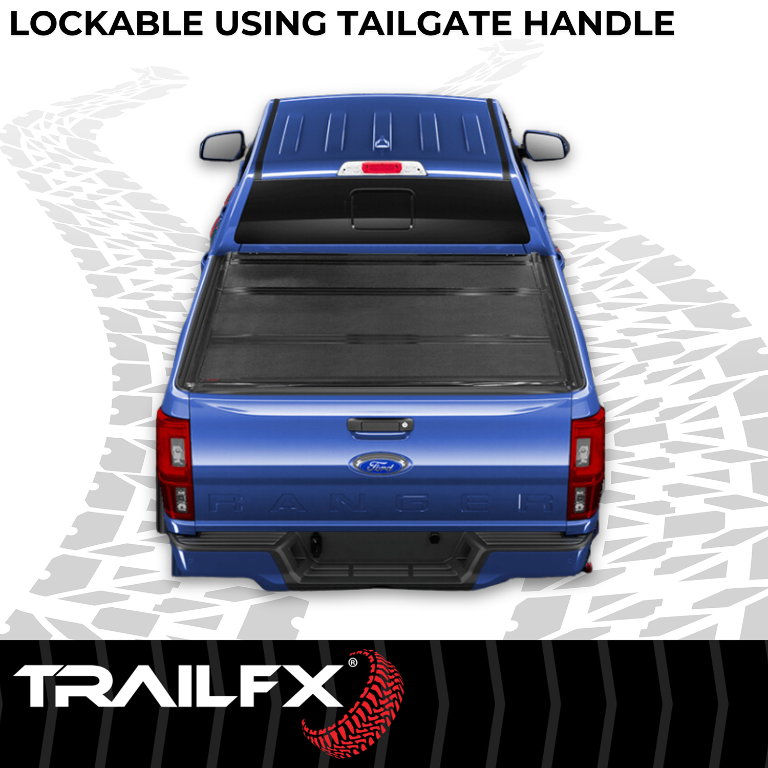 TrailFX TFX3707 - Folding Tonneau Cover, 5'1" Bed, Black