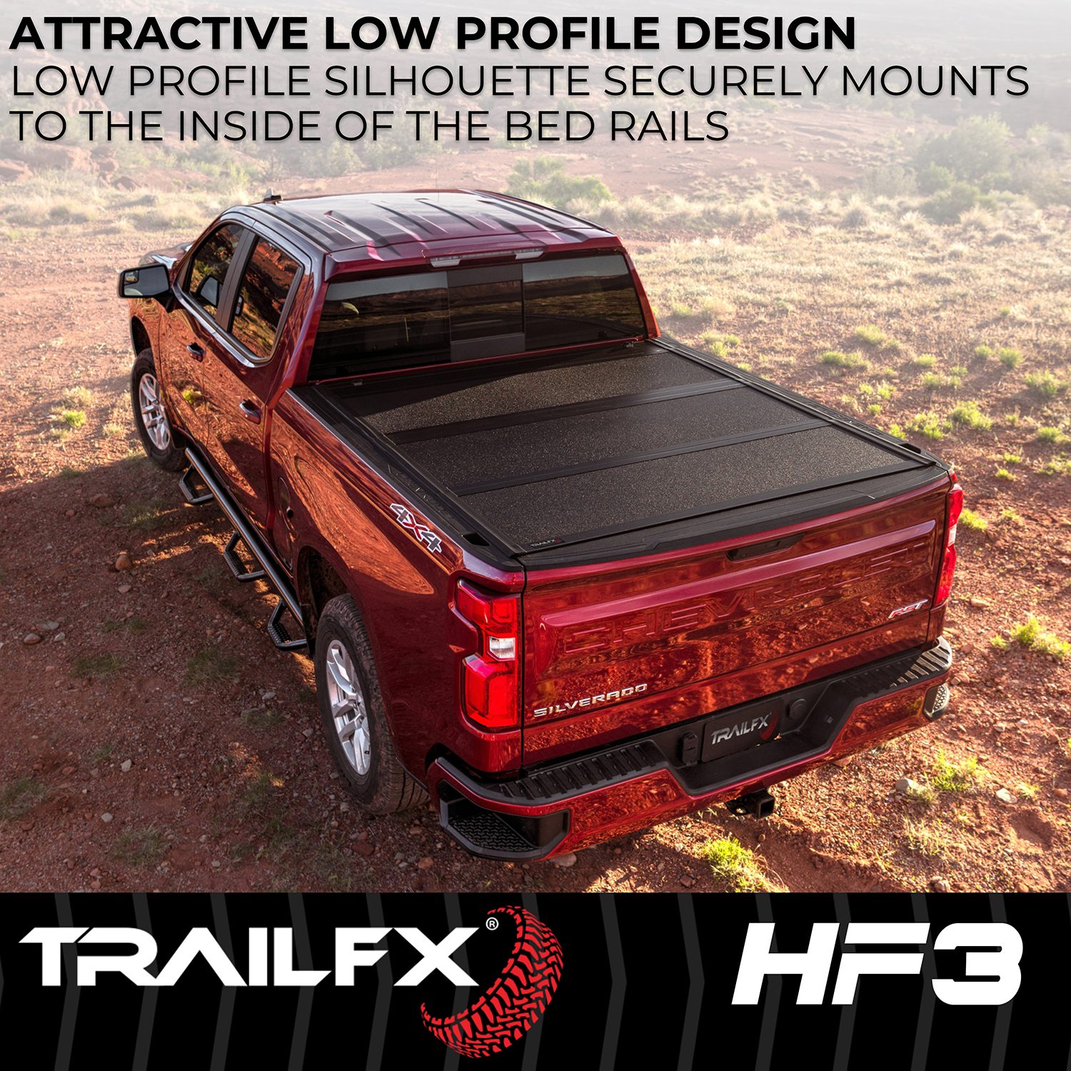 TrailFX TFX8014 - Tonneau Covers, 6'2" Bed, Black