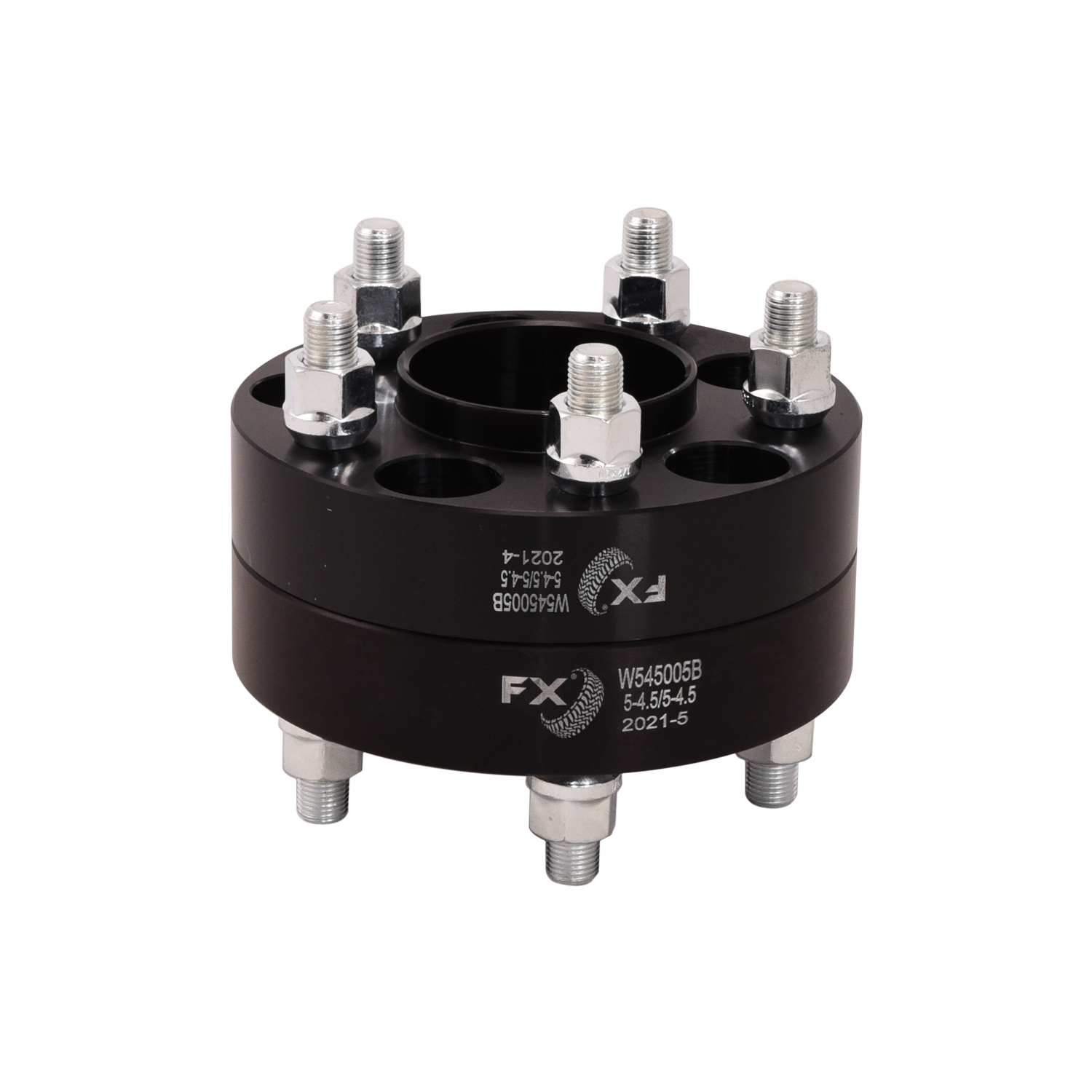 TrailFX W545005B - Wheel Spacers & Adapters, Black, Anodized