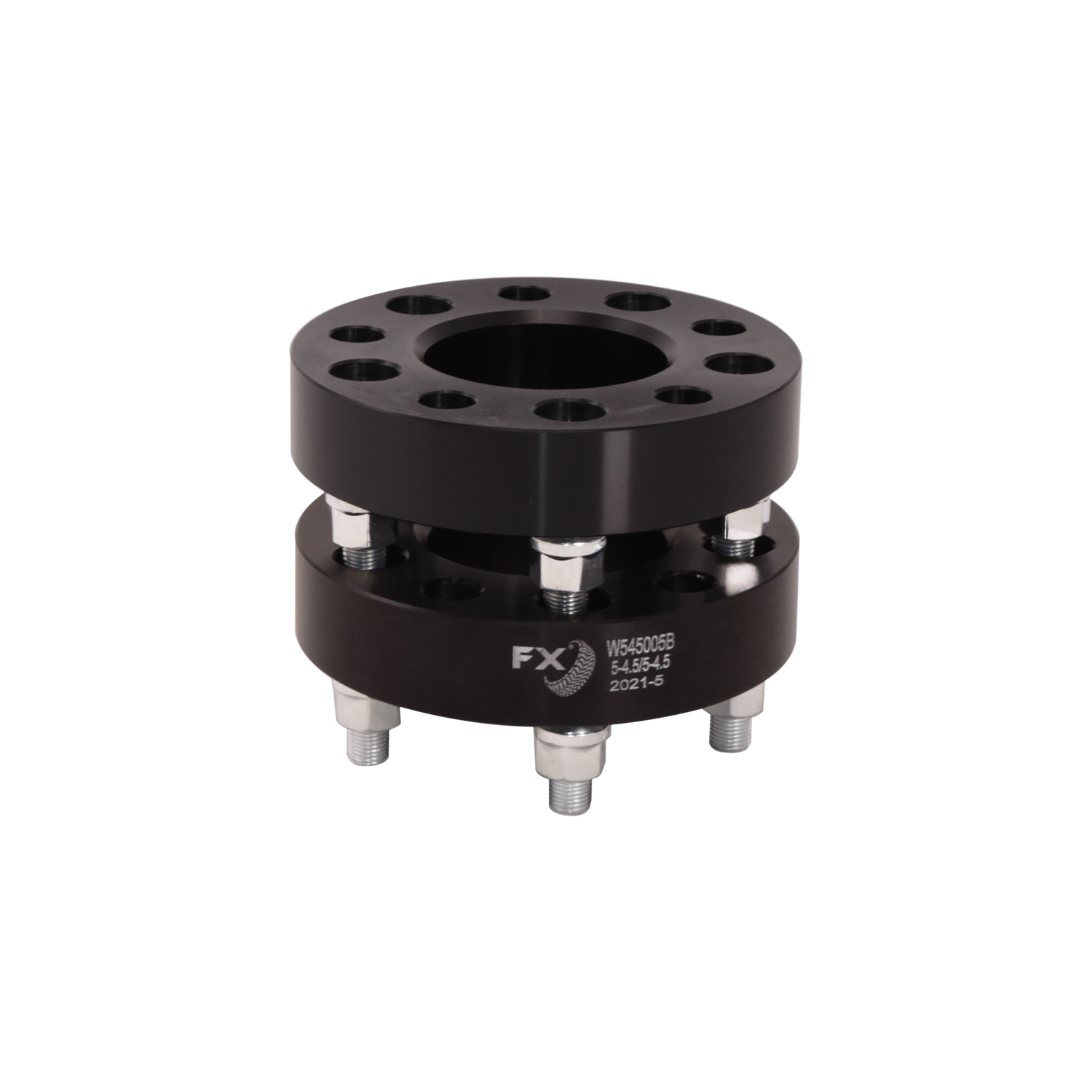 TrailFX W545005B - Wheel Spacers & Adapters, Black, Anodized