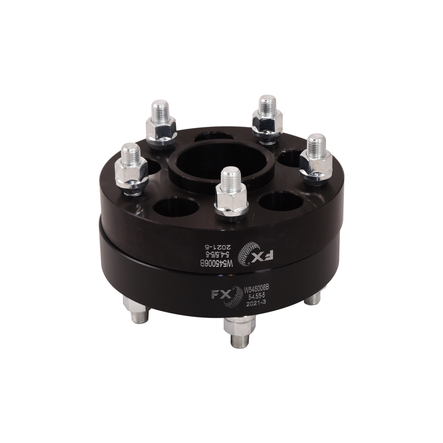 TrailFX W545006B - Wheel Spacers & Adapters, Black, Anodized