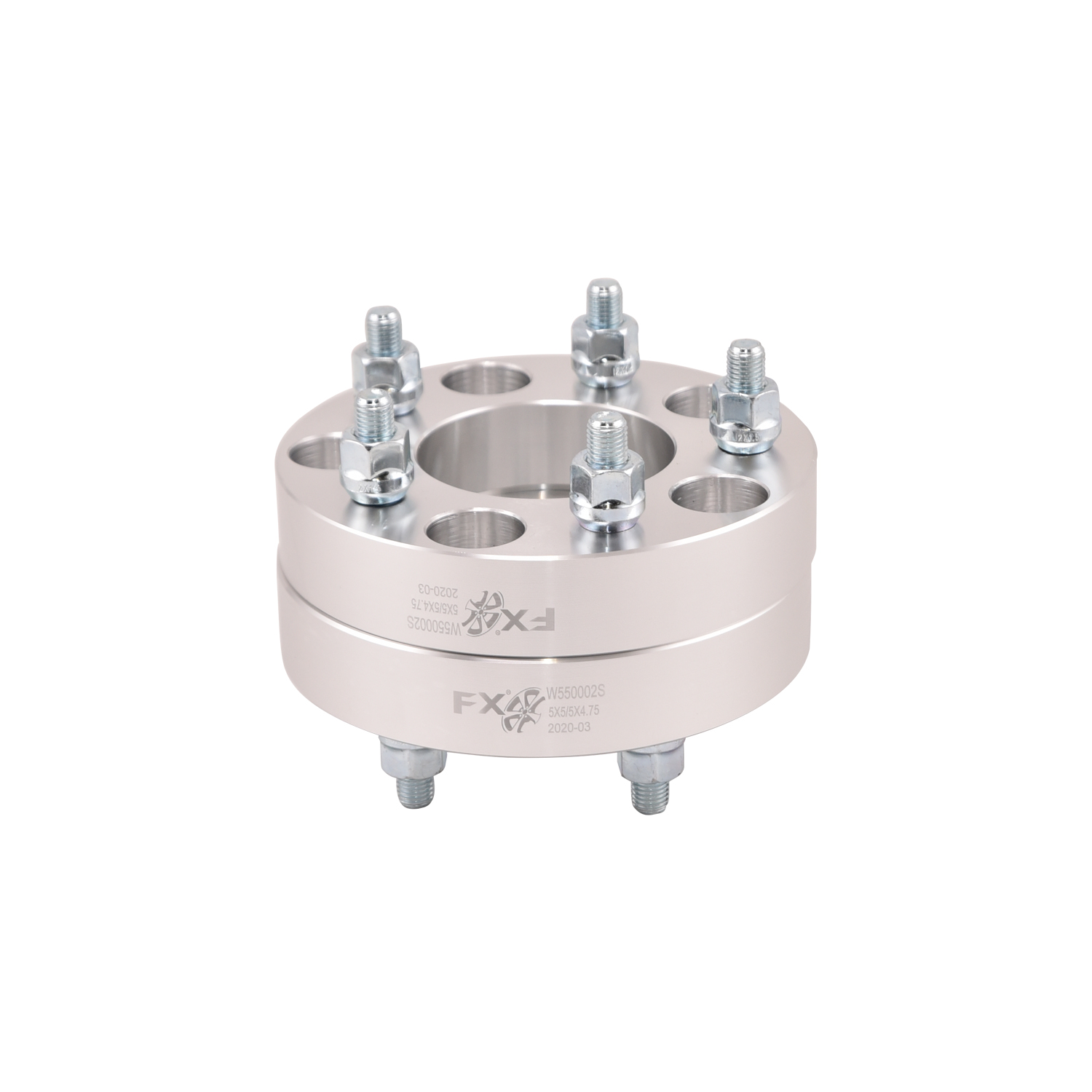 TrailFX W550002S - Wheel Spacers, 1.25" 5x5 to 5x4.75, Anodized