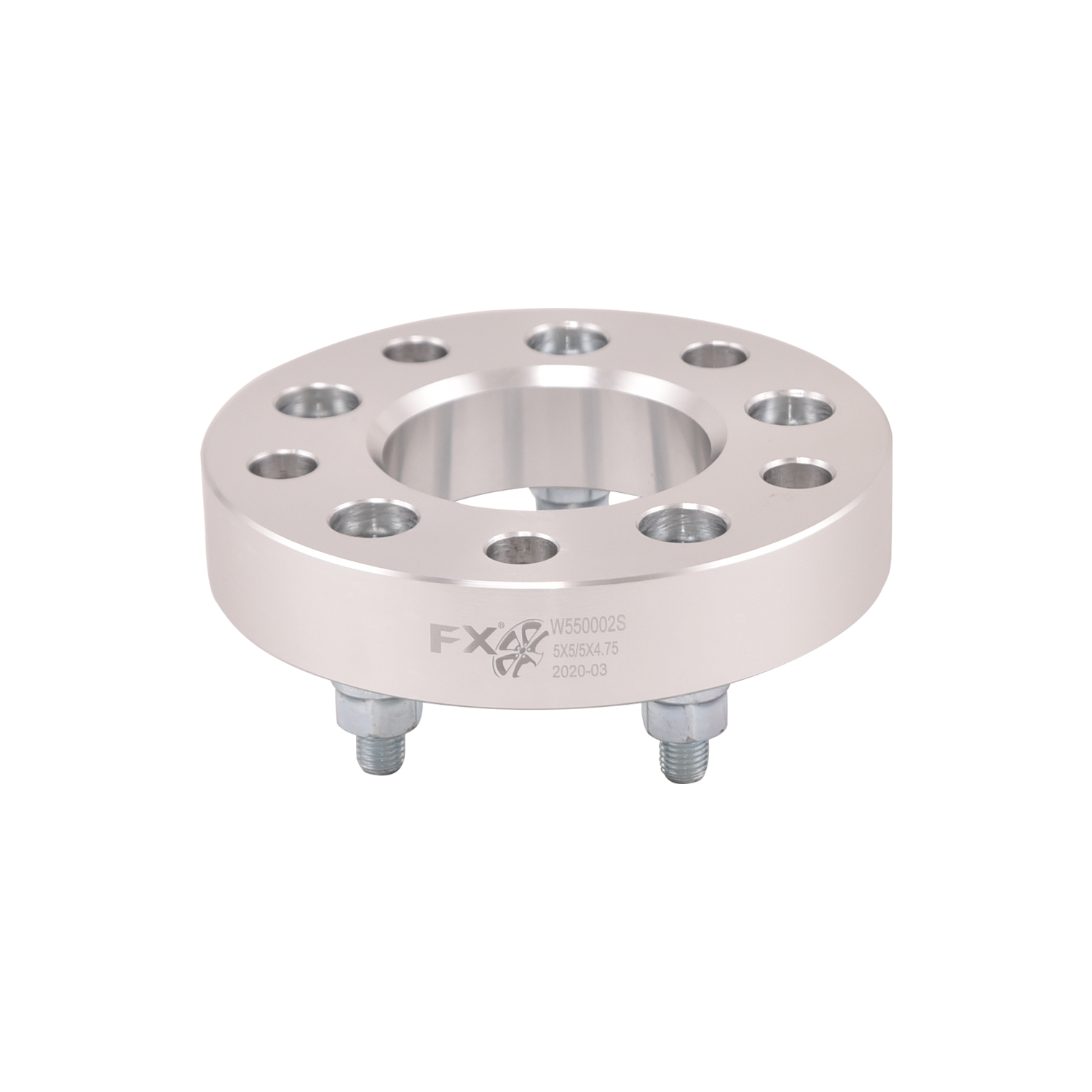 TrailFX W550002S - Wheel Spacers, 1.25" 5x5 to 5x4.75, Anodized