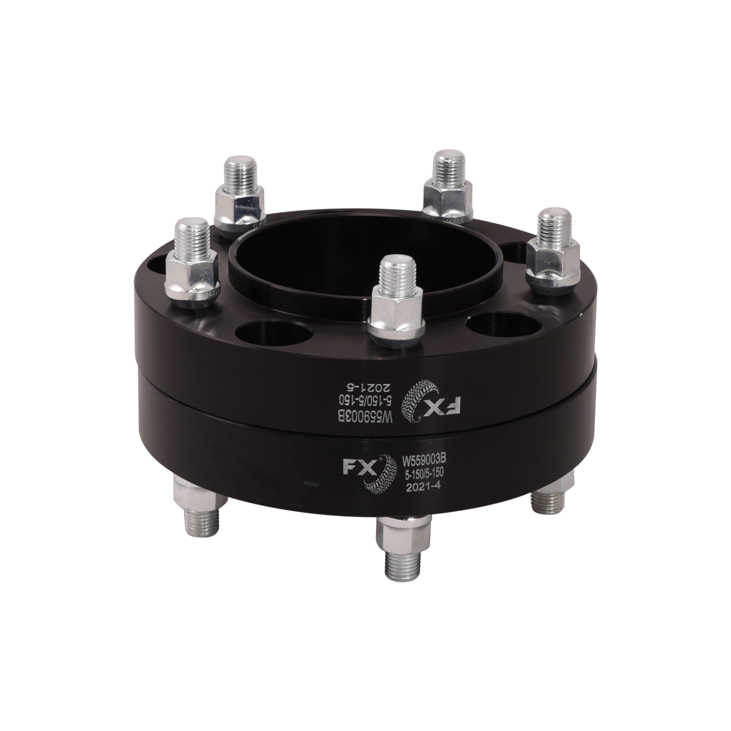 TrailFX W559003B - Wheel Spacers & Adapters, Black, Anodized