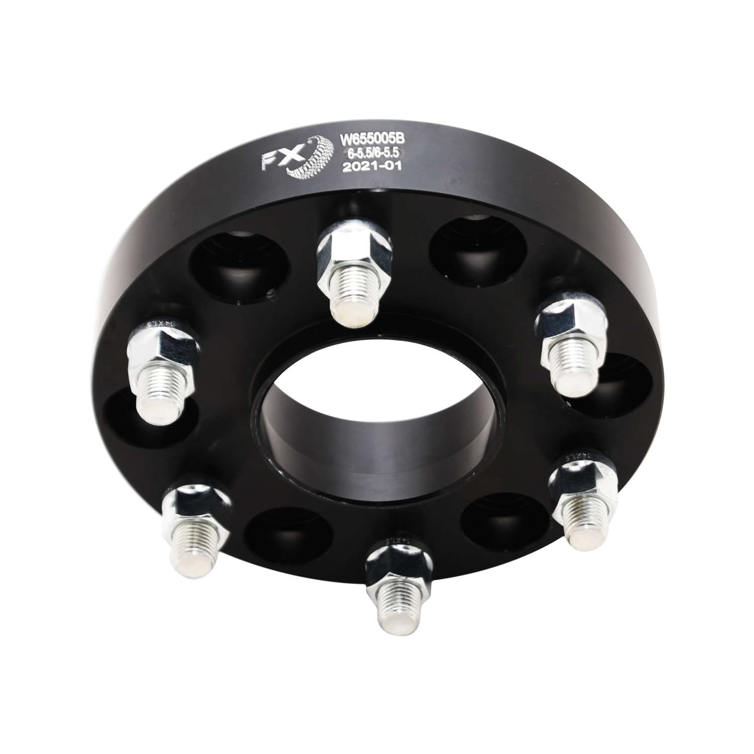 TrailFX W655005B - Wheel Spacers & Adapters, Black, Anodized