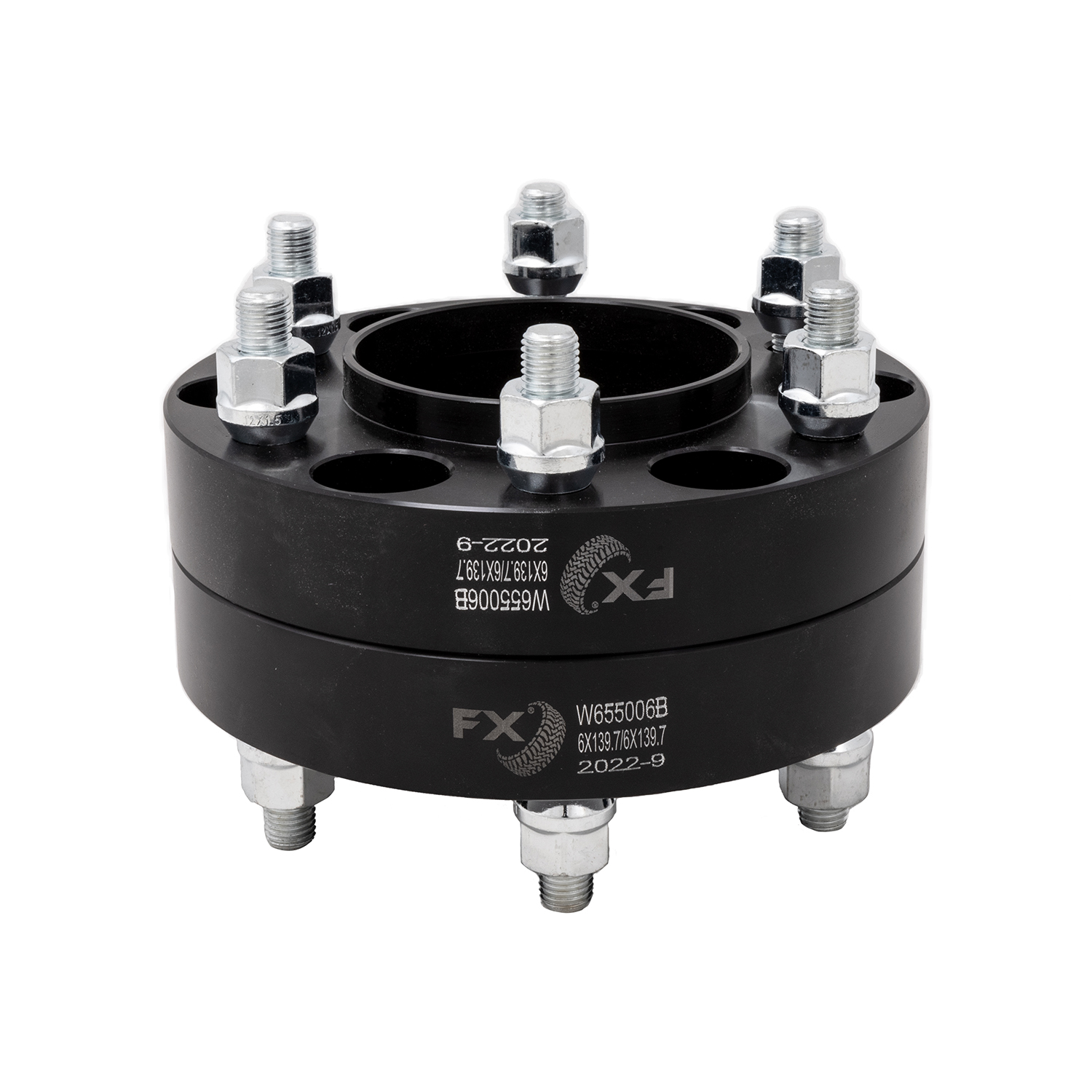 TrailFX W655006B - Wheel Spacers & Adapters, Black, Anodized