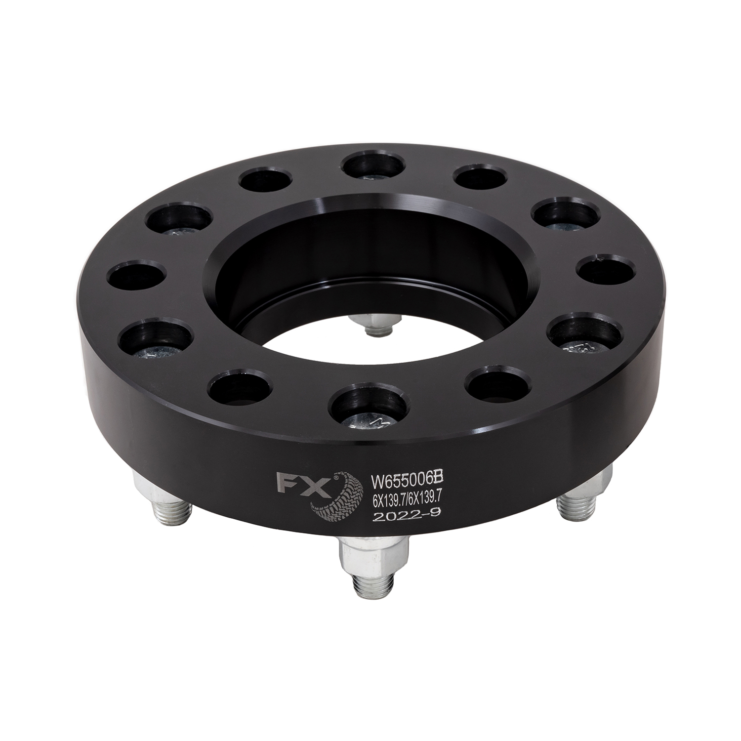 TrailFX W655006B - Wheel Spacers & Adapters, Black, Anodized