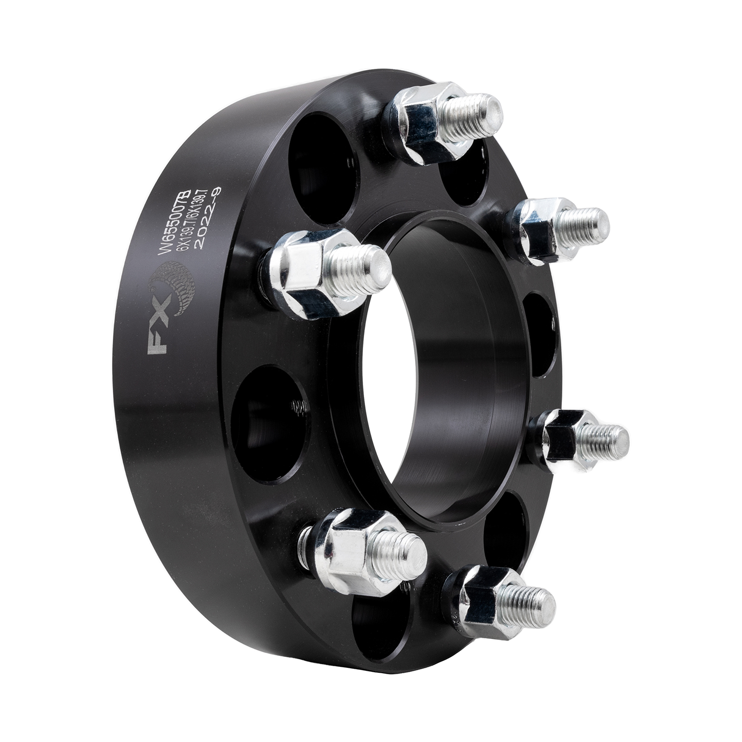 TrailFX W655007B - Wheel Spacers & Adapters, Black, Anodized