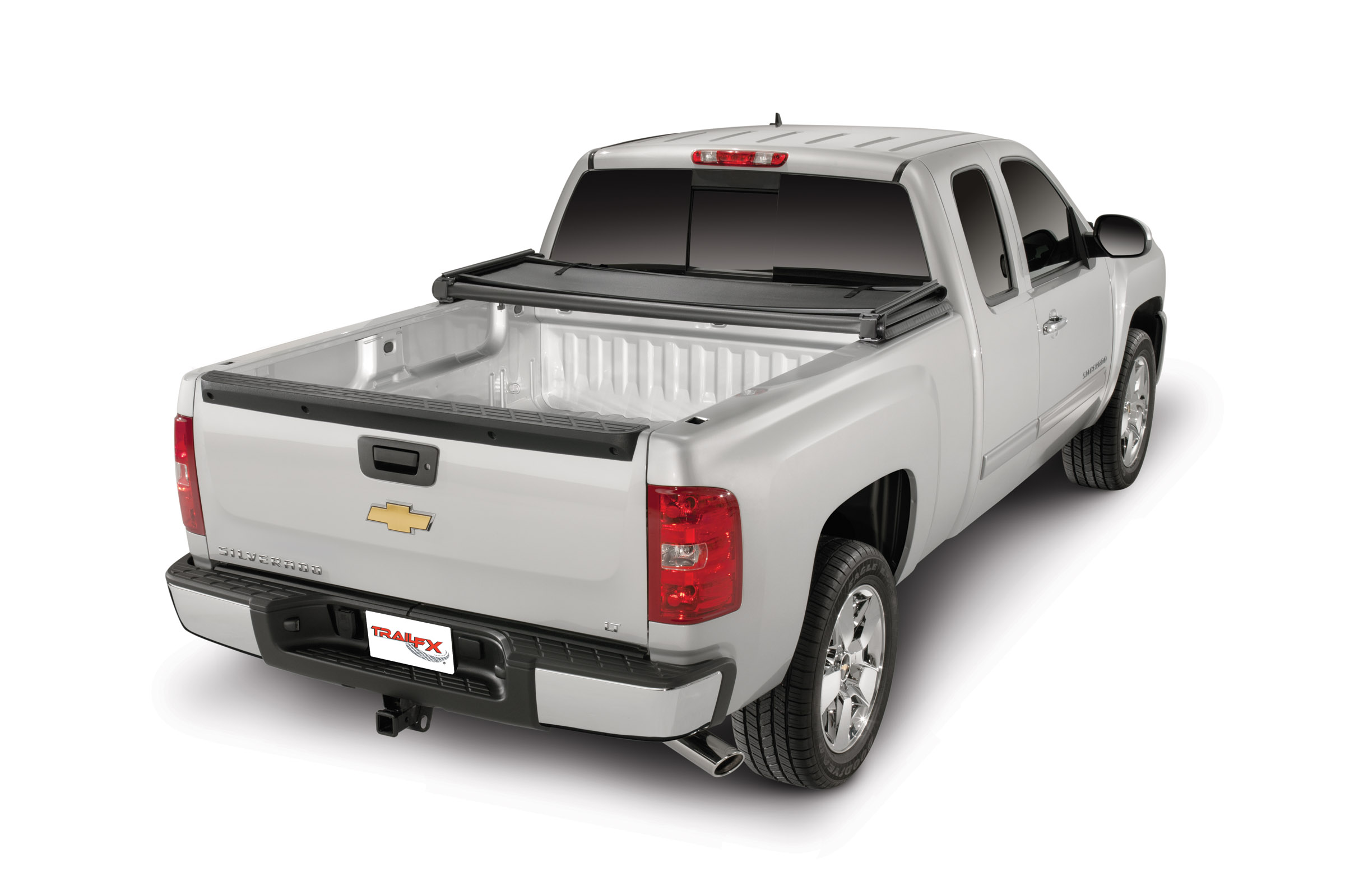 TrailFX TFX1008 - Folding Tonneau Cover, 6'6" Bed, Black