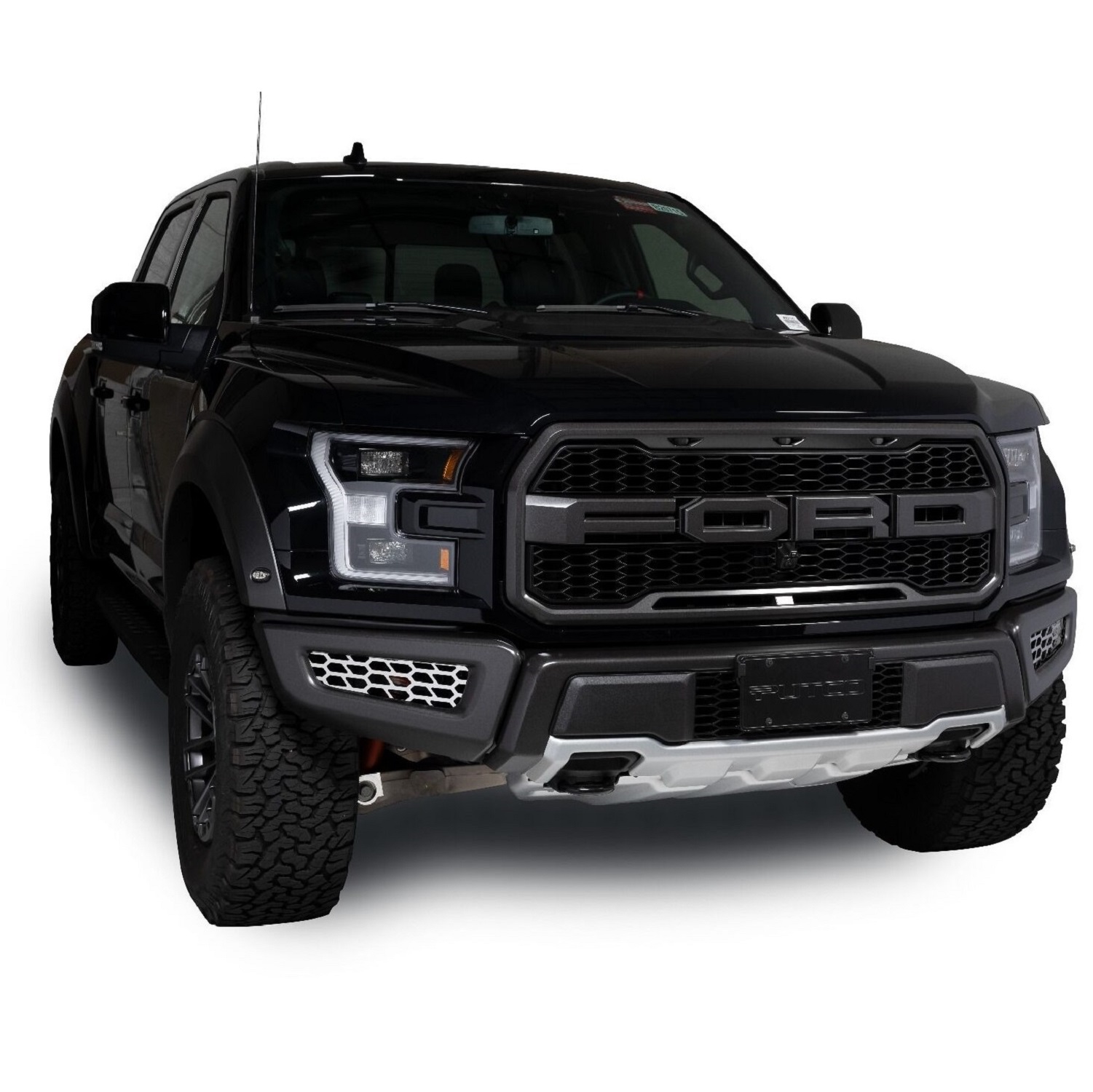 Putco 82168 - Bumper Grille Inserts, Polished, Hex