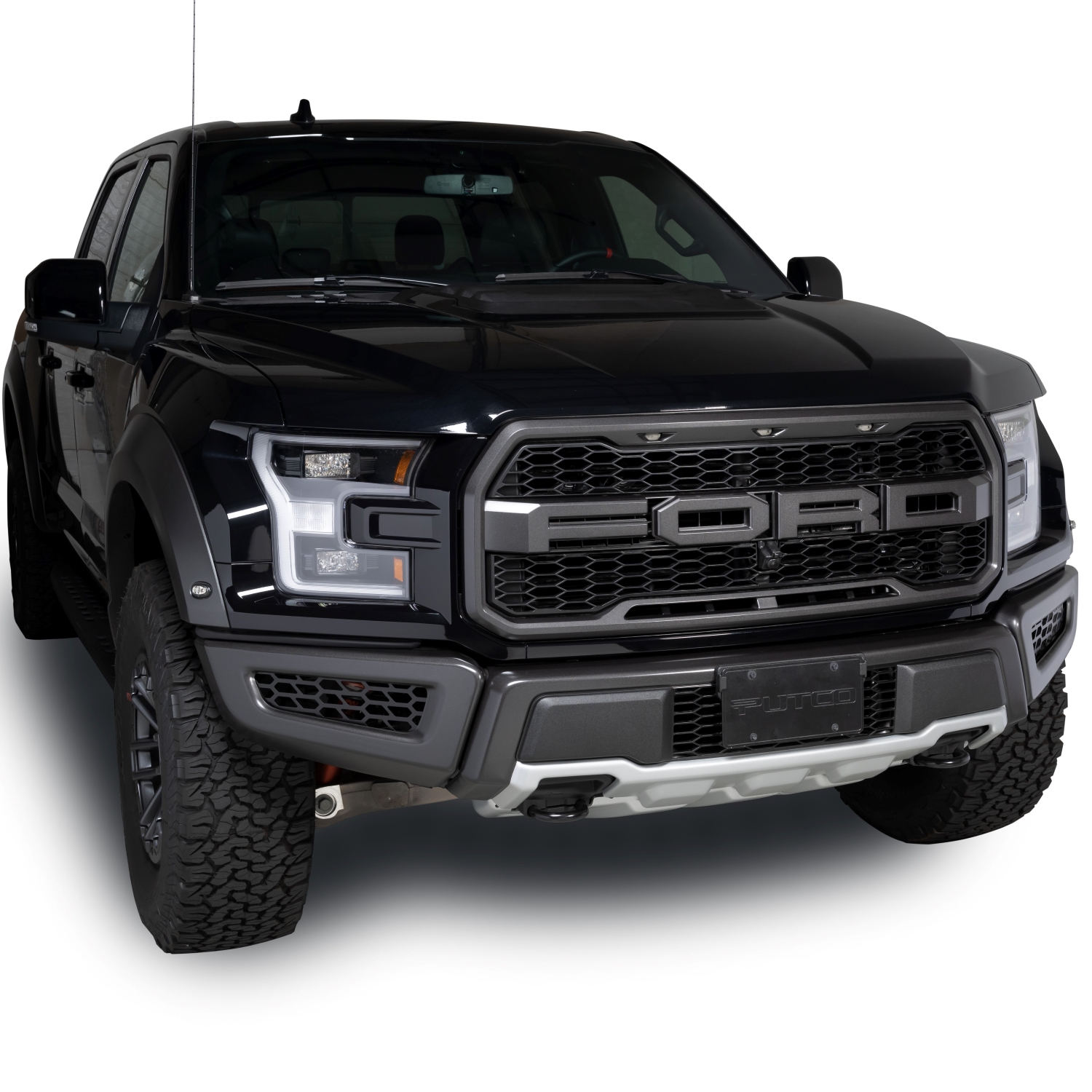Putco 83168 - Bumper Grille Inserts, Black Powder Coat, Hex