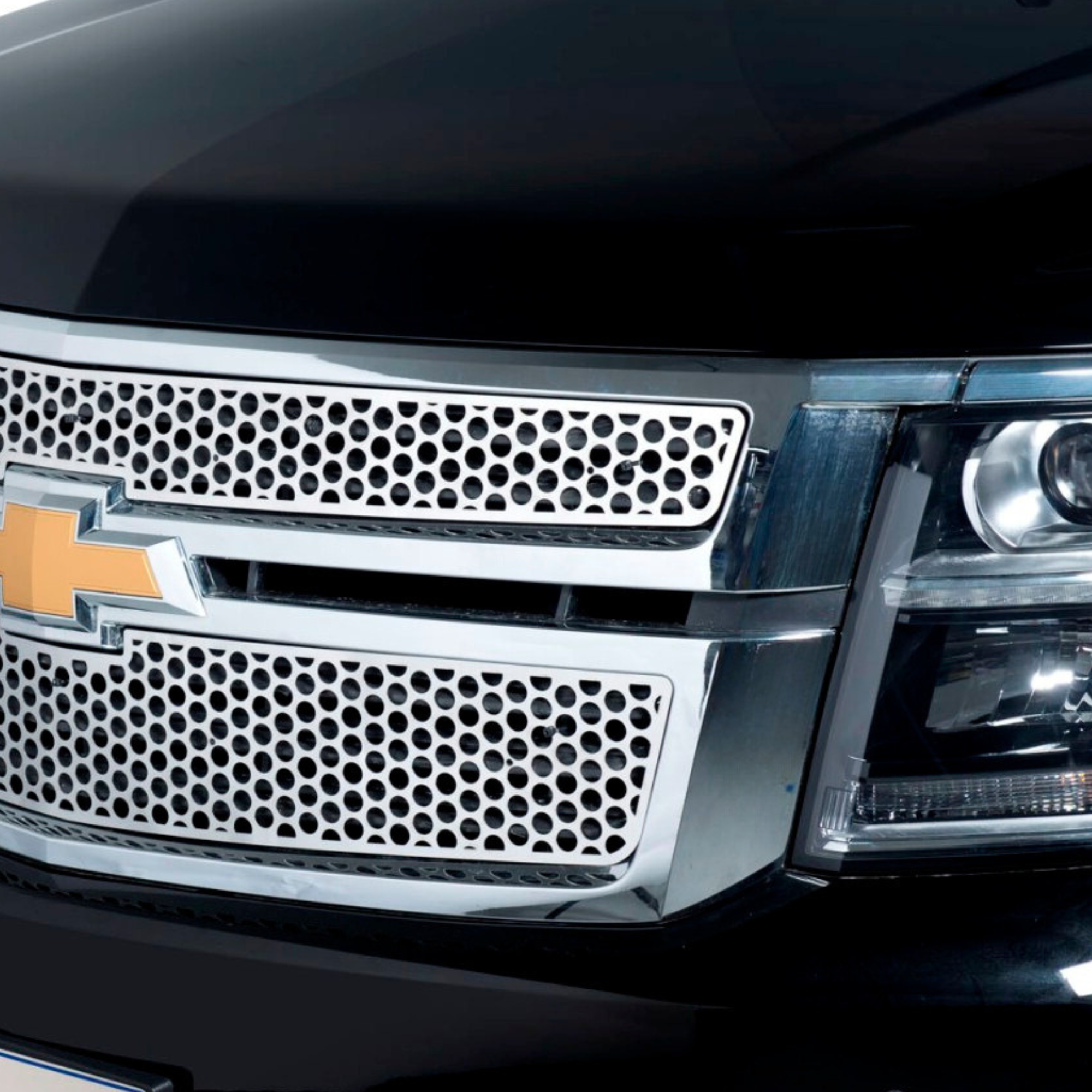 Putco 84203 - Punch Grille Inserts, Silver, Stainless Steel