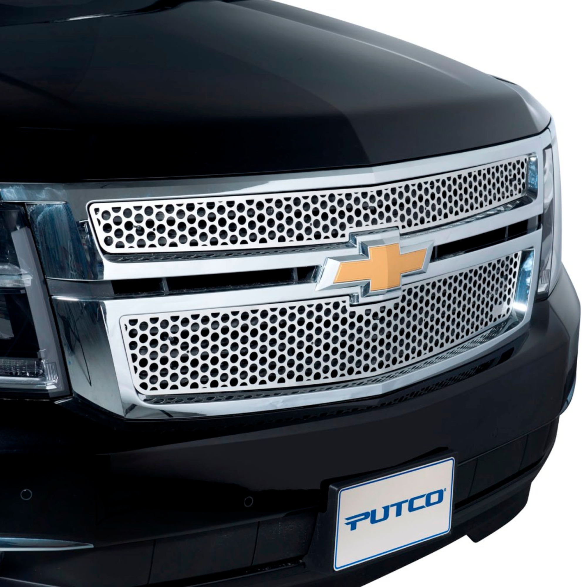 Putco 84203 - Punch Grille Inserts, Silver, Stainless Steel