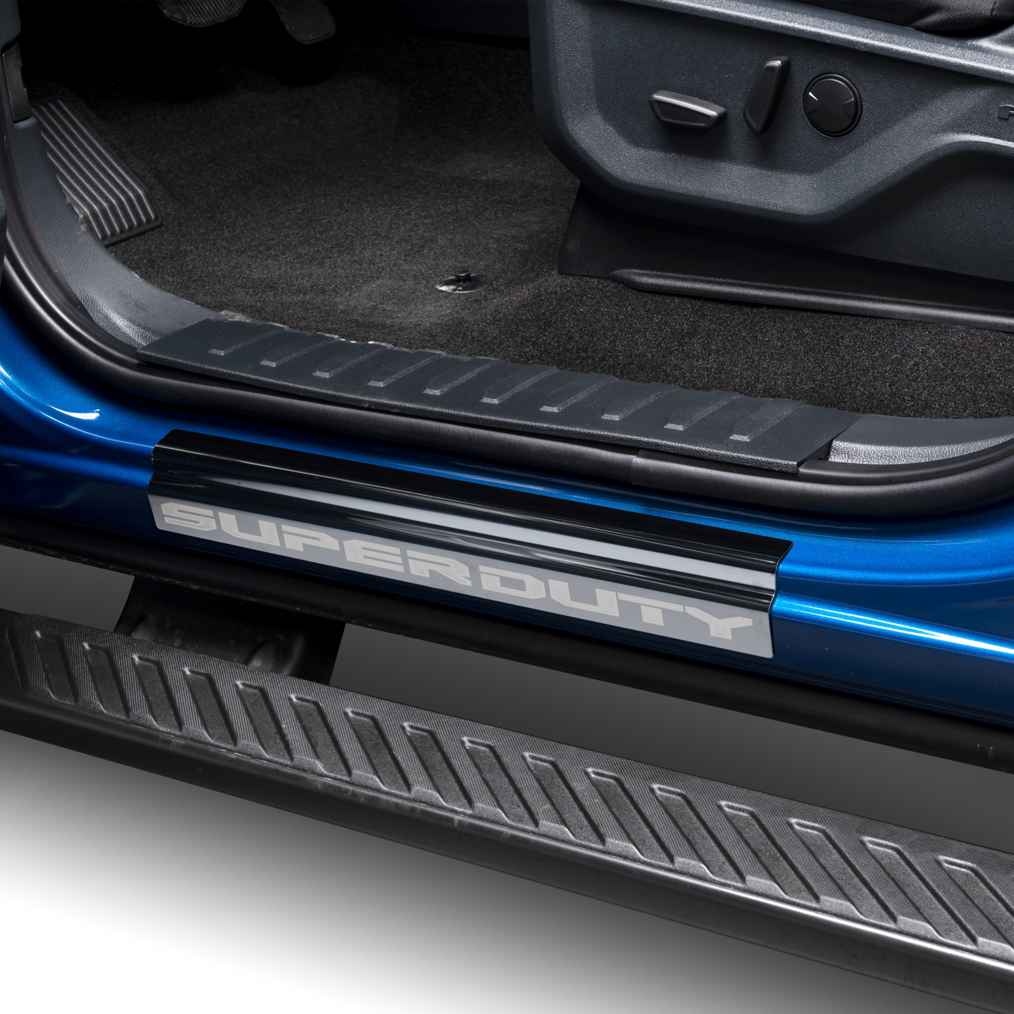 Putco 95180BPFD - Door Sill Plates, Black, Molded Plastic
