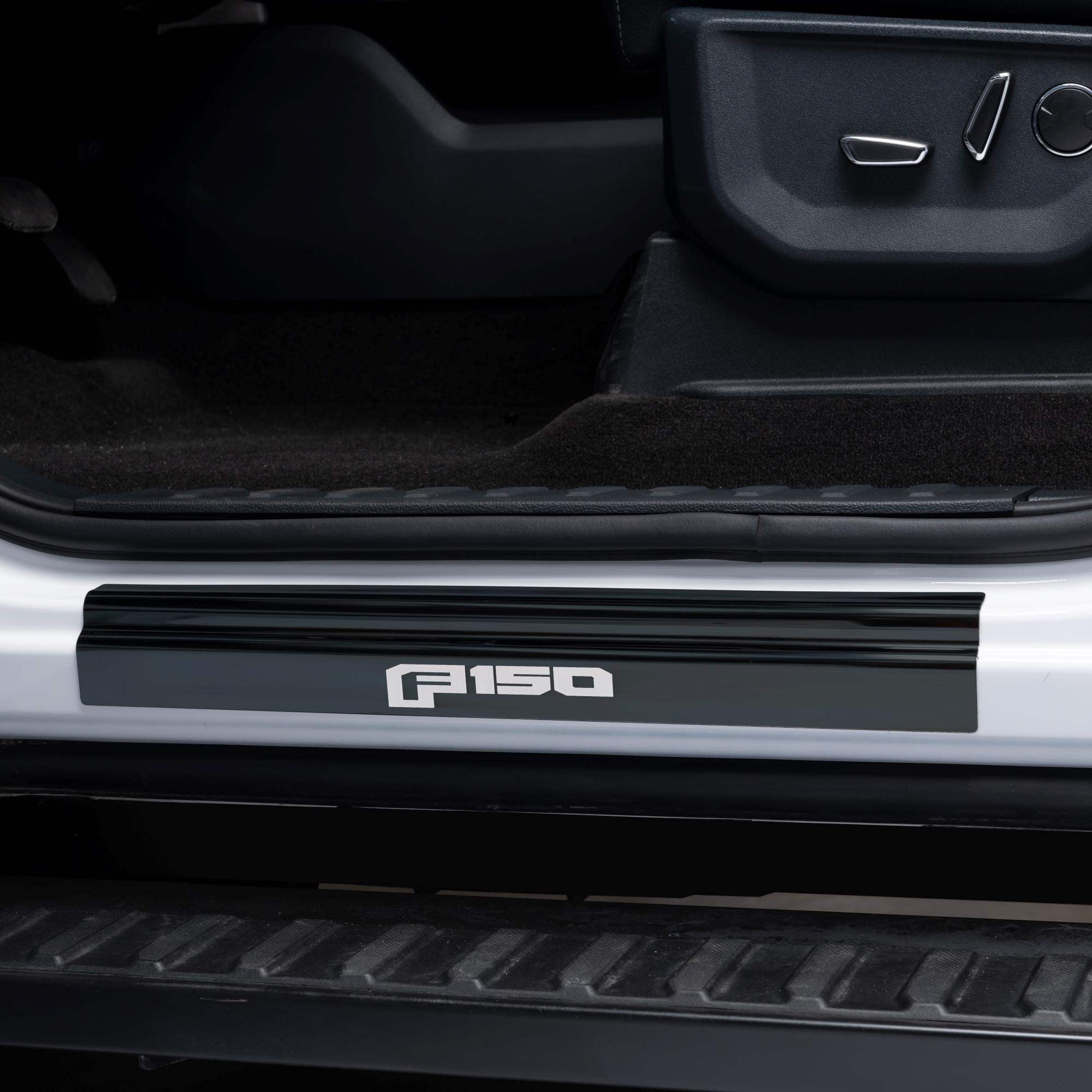 Putco 95145BPFD - Door Sill Plates, Black, Molded Plastic