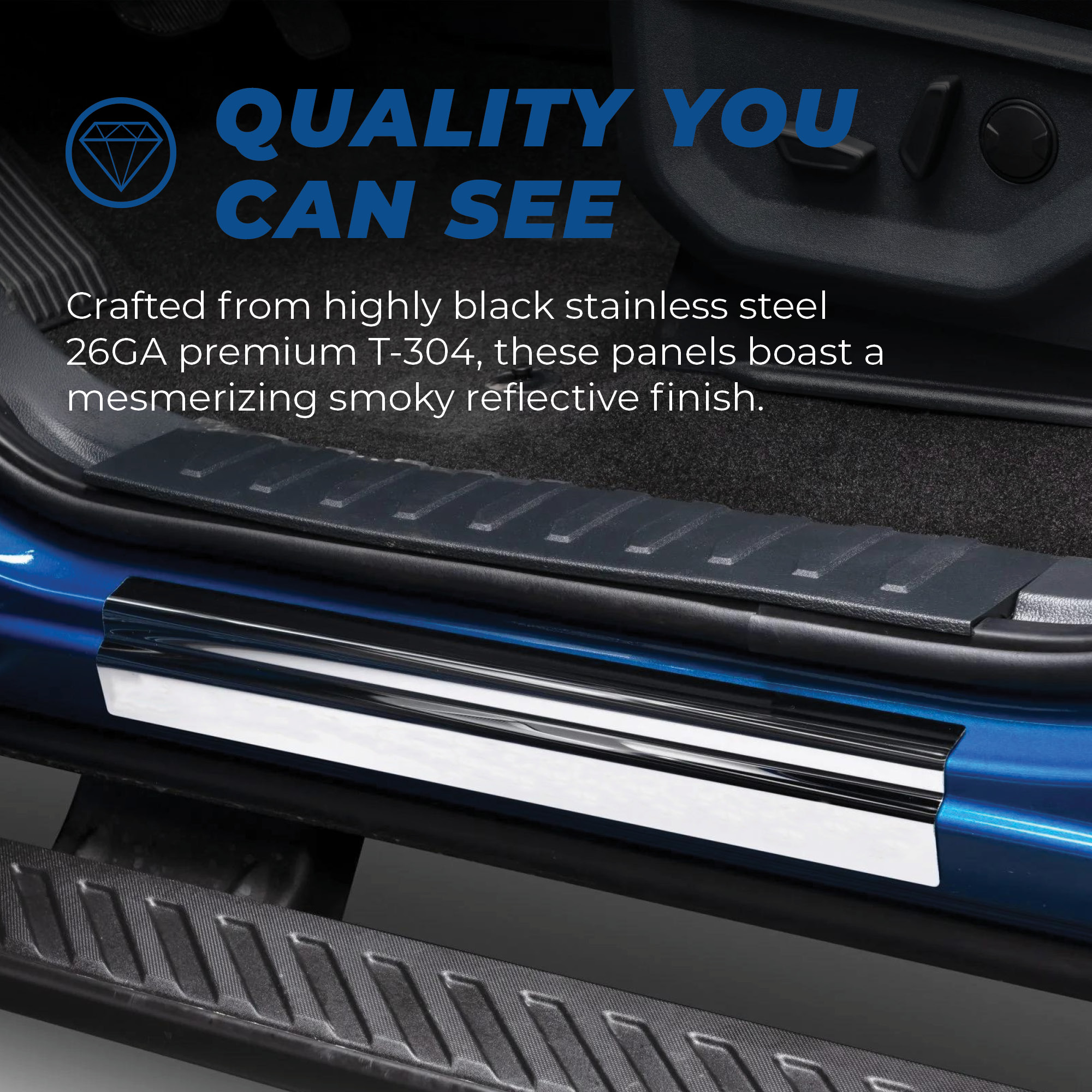 Putco 95149FD - Door Sill Plates, Extended Cab