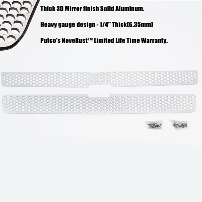 Putco 96195 - Grille Inserts, Polished, Billet