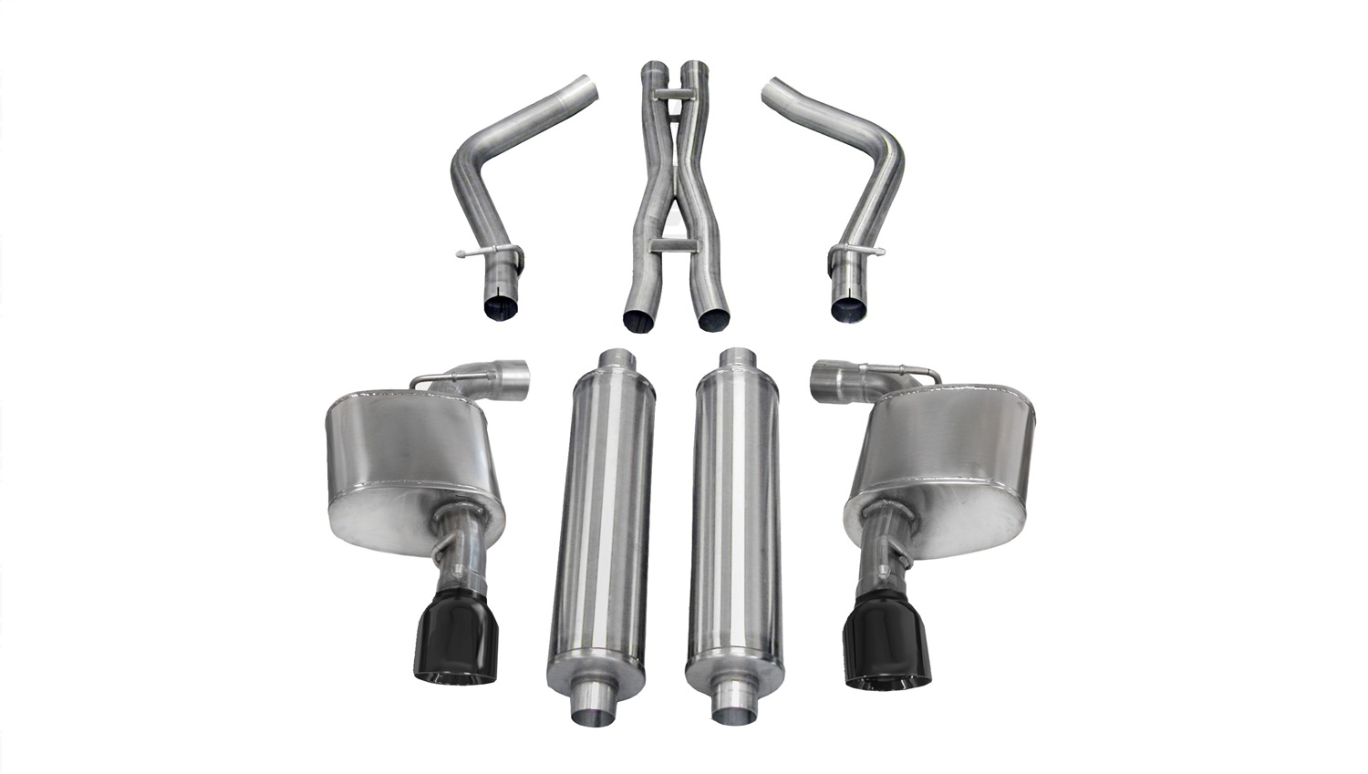 Corsa Performance - 14464BLK - Exhaust System Kit