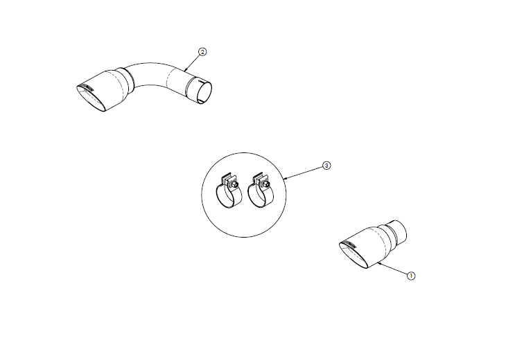 Corsa Performance - 14492 - Exhaust Tail Pipe Tip