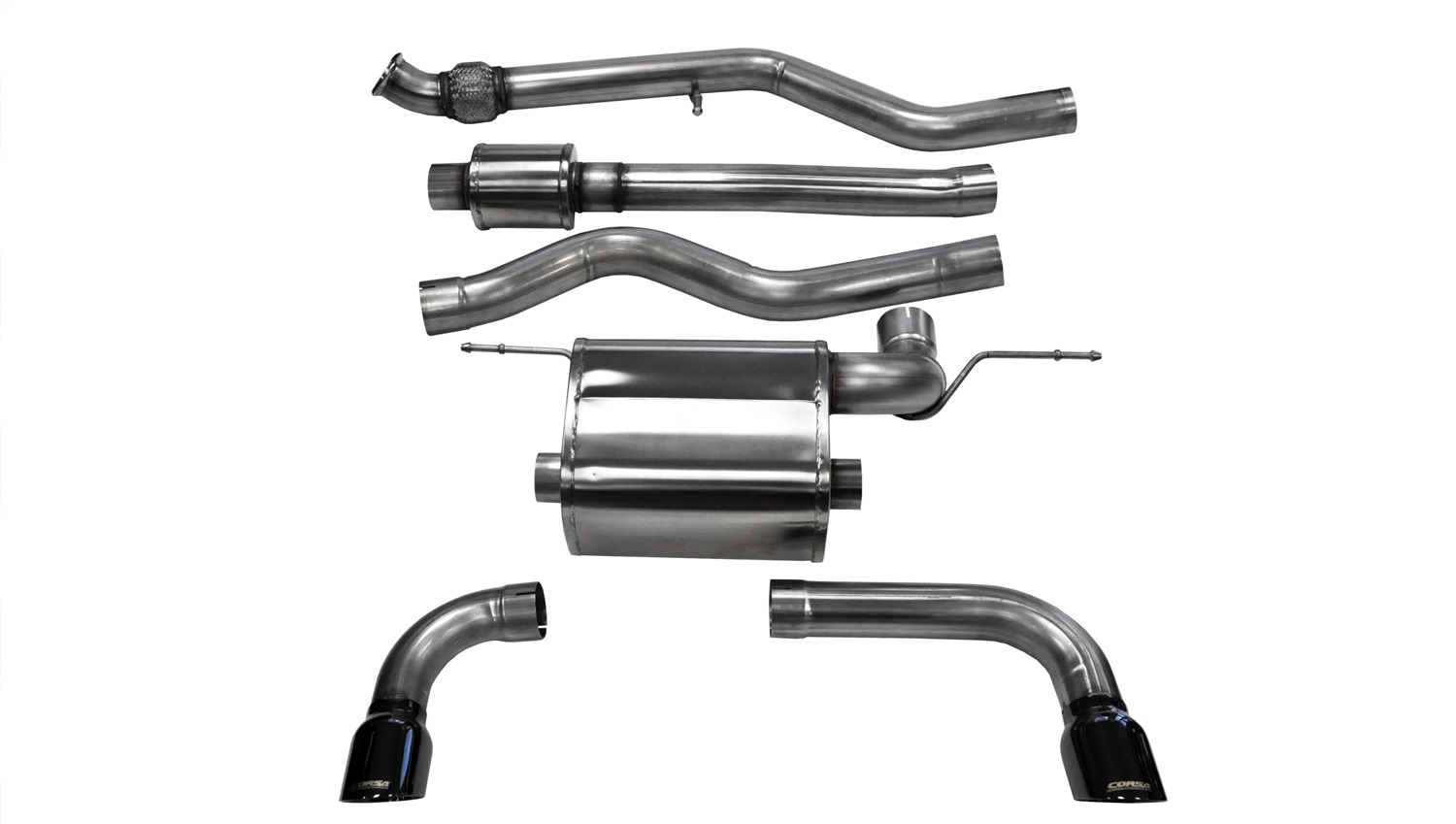 Corsa Performance - 14937BLK - Exhaust System Kit