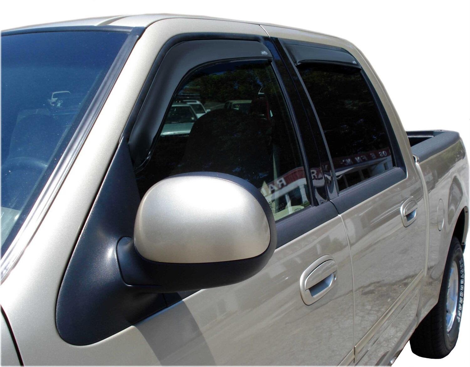 Auto Ventshade AVS 194949 - AVS In-Channel Ventvisor, Crew Cab, Modified Acrylic