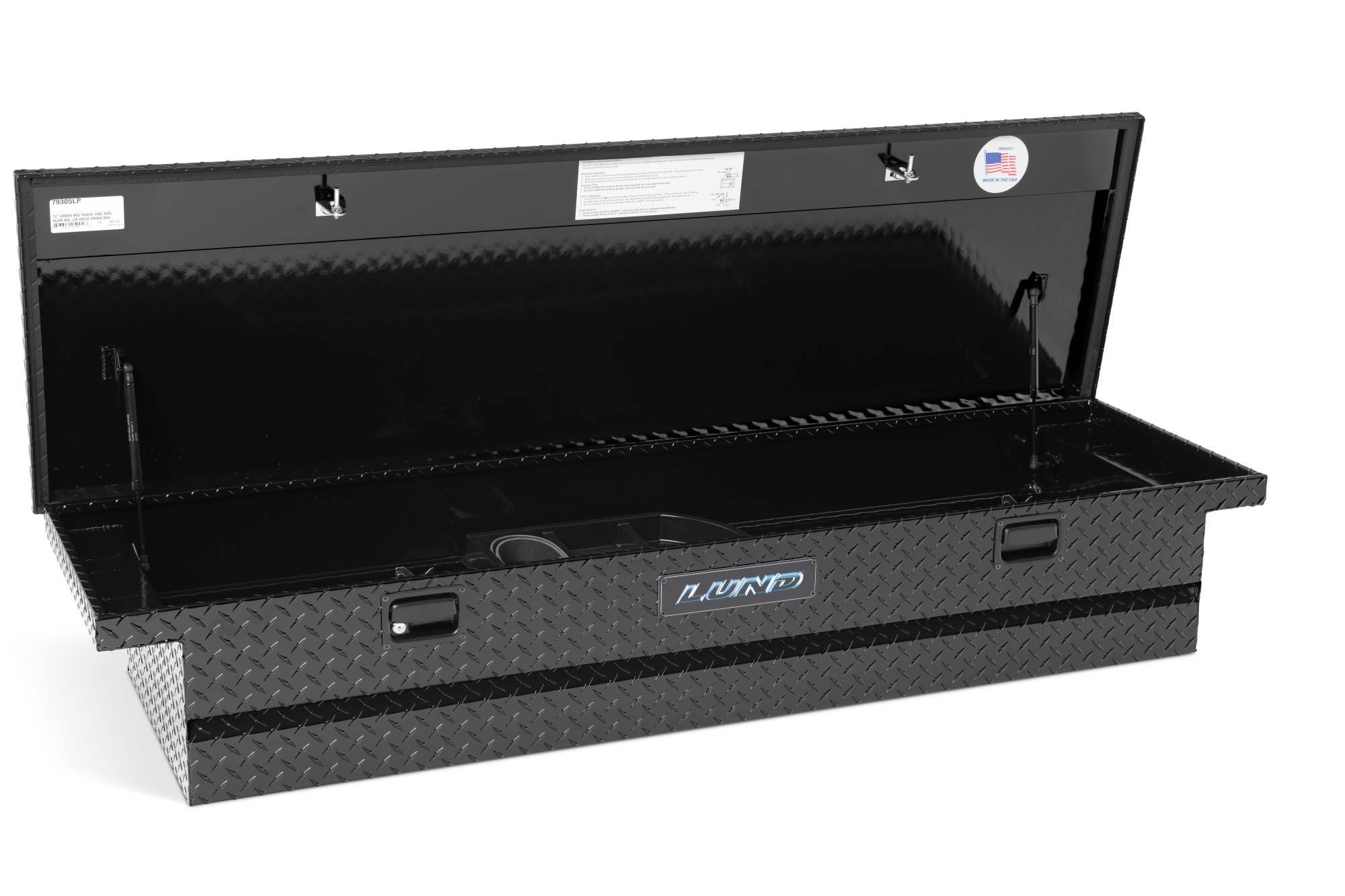 Lund 79305LP - Aluminum Storage Boxes, Black