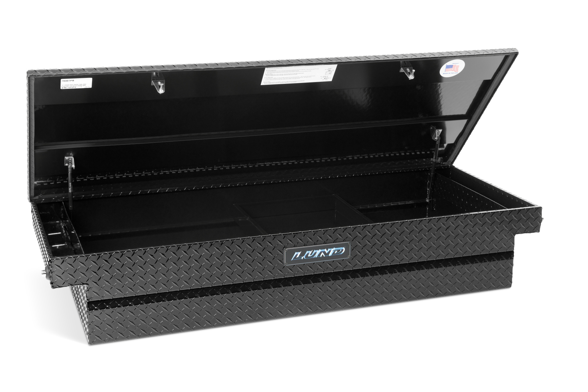 Lund 79307PB - Aluminum Storage Boxes, Black
