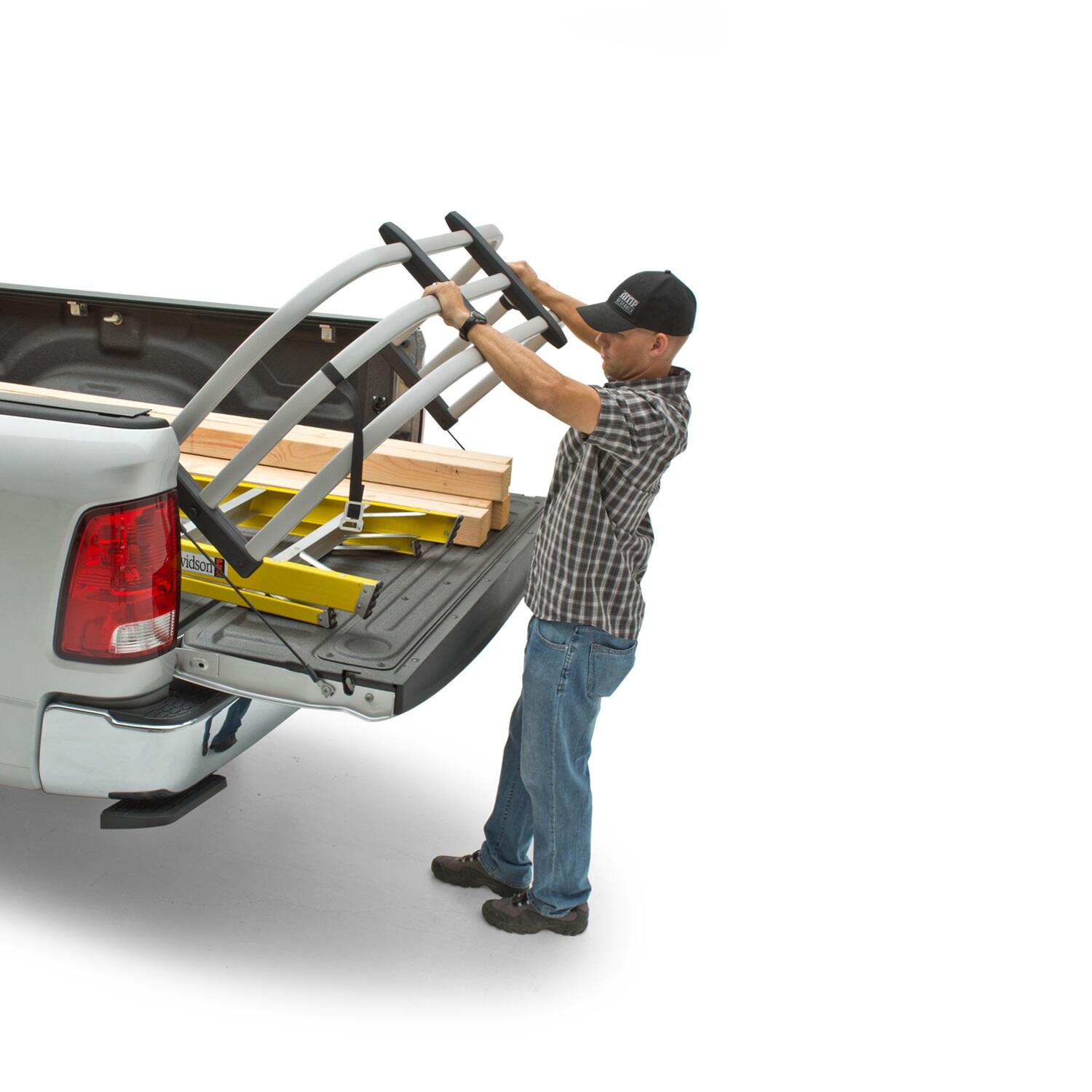 AMP Research 74814-00A - BedXtender HD MAX, Fleetside, Silver