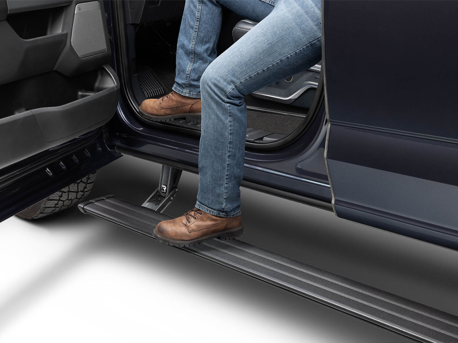 AMP Research 96151-01A - PowerStep Vision, Crew Cab, Black