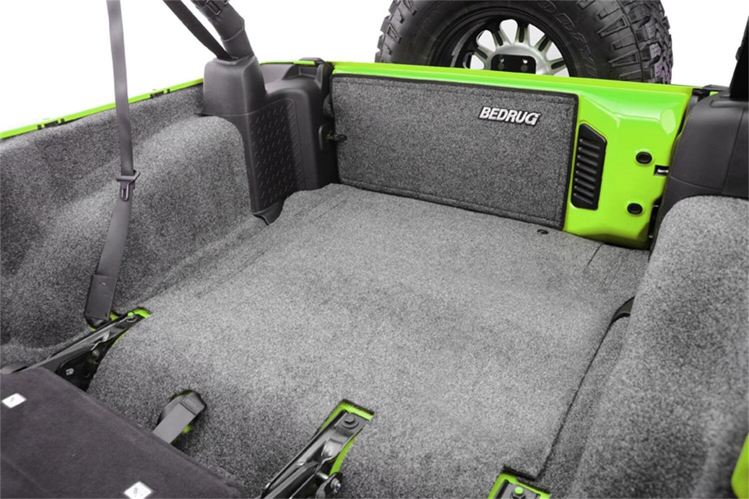 BedRug BRJK11R2 - Jeep Floor & Cargo Liner, Charcoal, Polypropylene Fiber