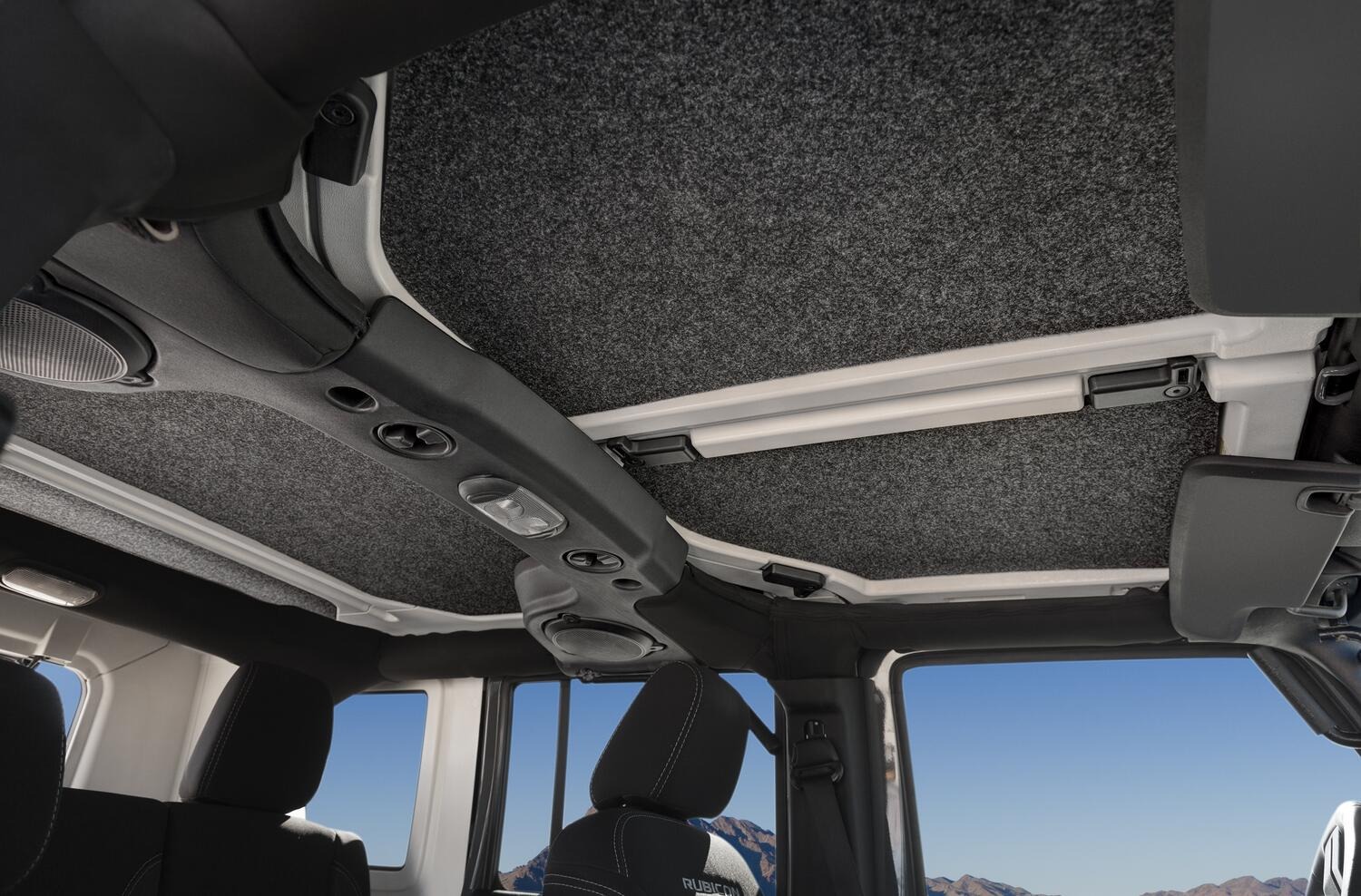 BedRug HLJK074DRK - Headliner, Charcoal, Polypropylene Fiber