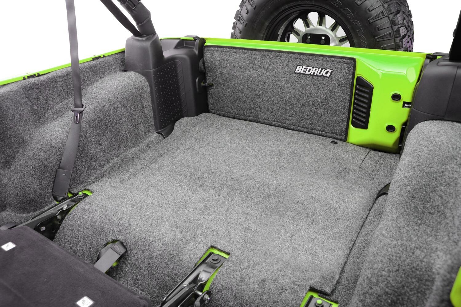 BedRug BRJK07R4 - Jeep Floor & Cargo Liner, Charcoal, Polypropylene Fiber