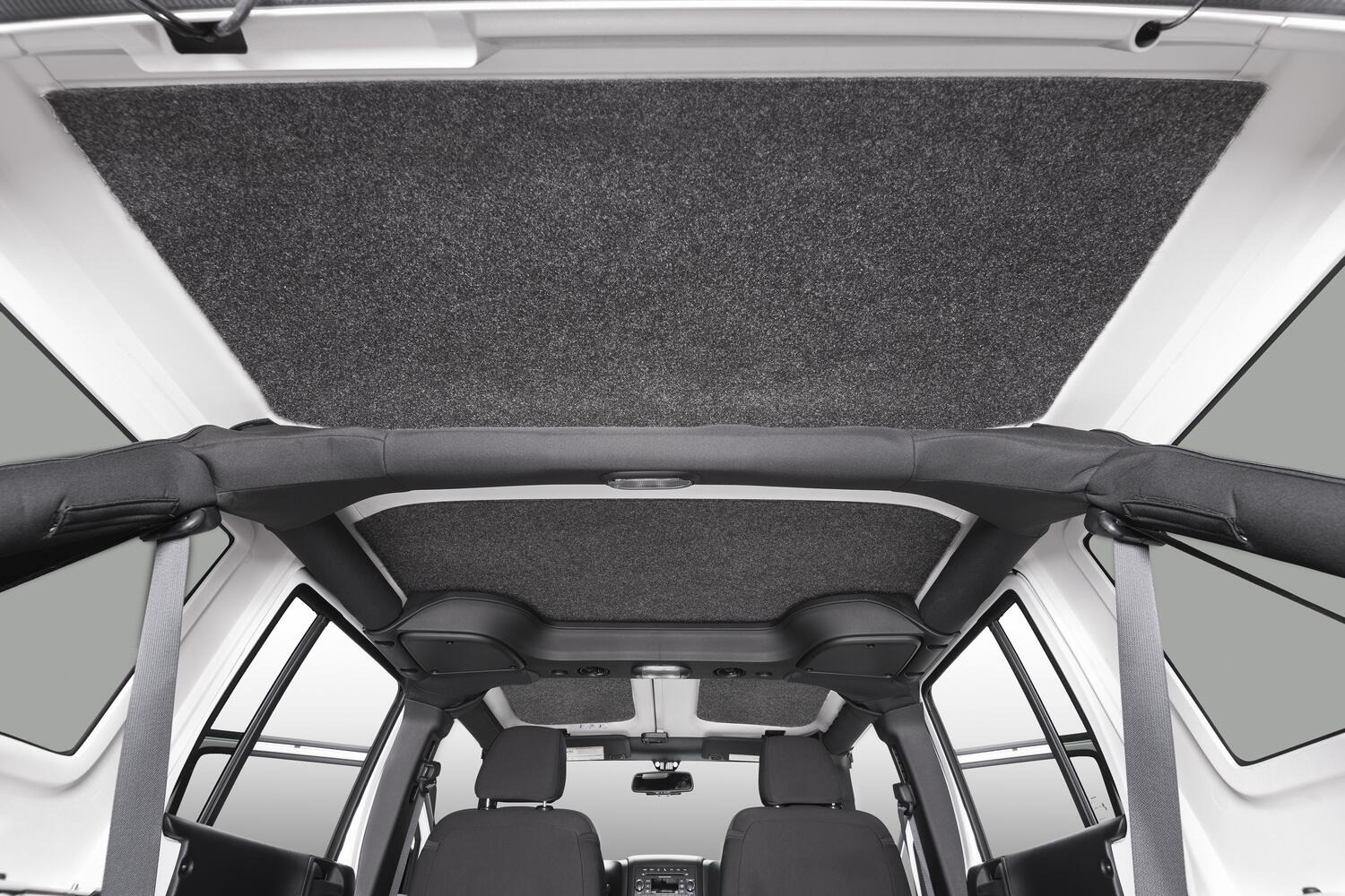 BedRug HLJK074DRK - Headliner, Charcoal, Polypropylene Fiber