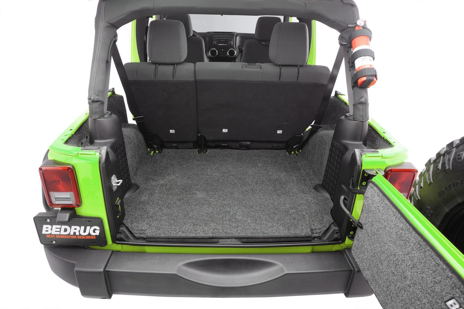 BedRug BRJK07R4 - Jeep Floor & Cargo Liner, Charcoal, Polypropylene Fiber
