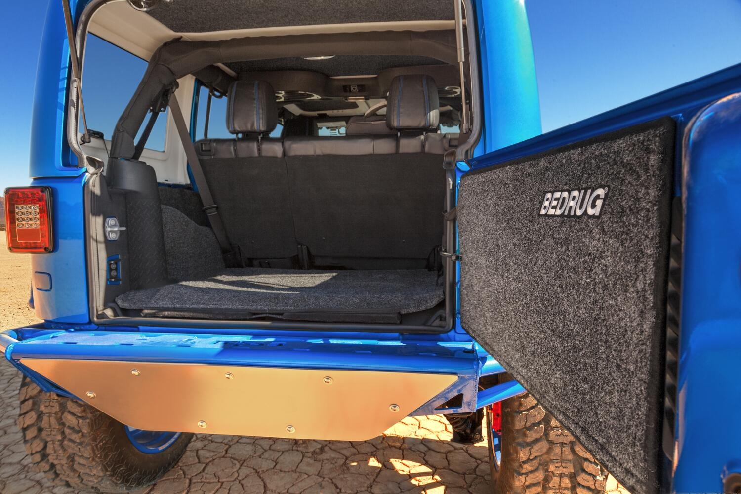 BedRug BRJK07R4 - Jeep Floor & Cargo Liner, Charcoal, Polypropylene Fiber